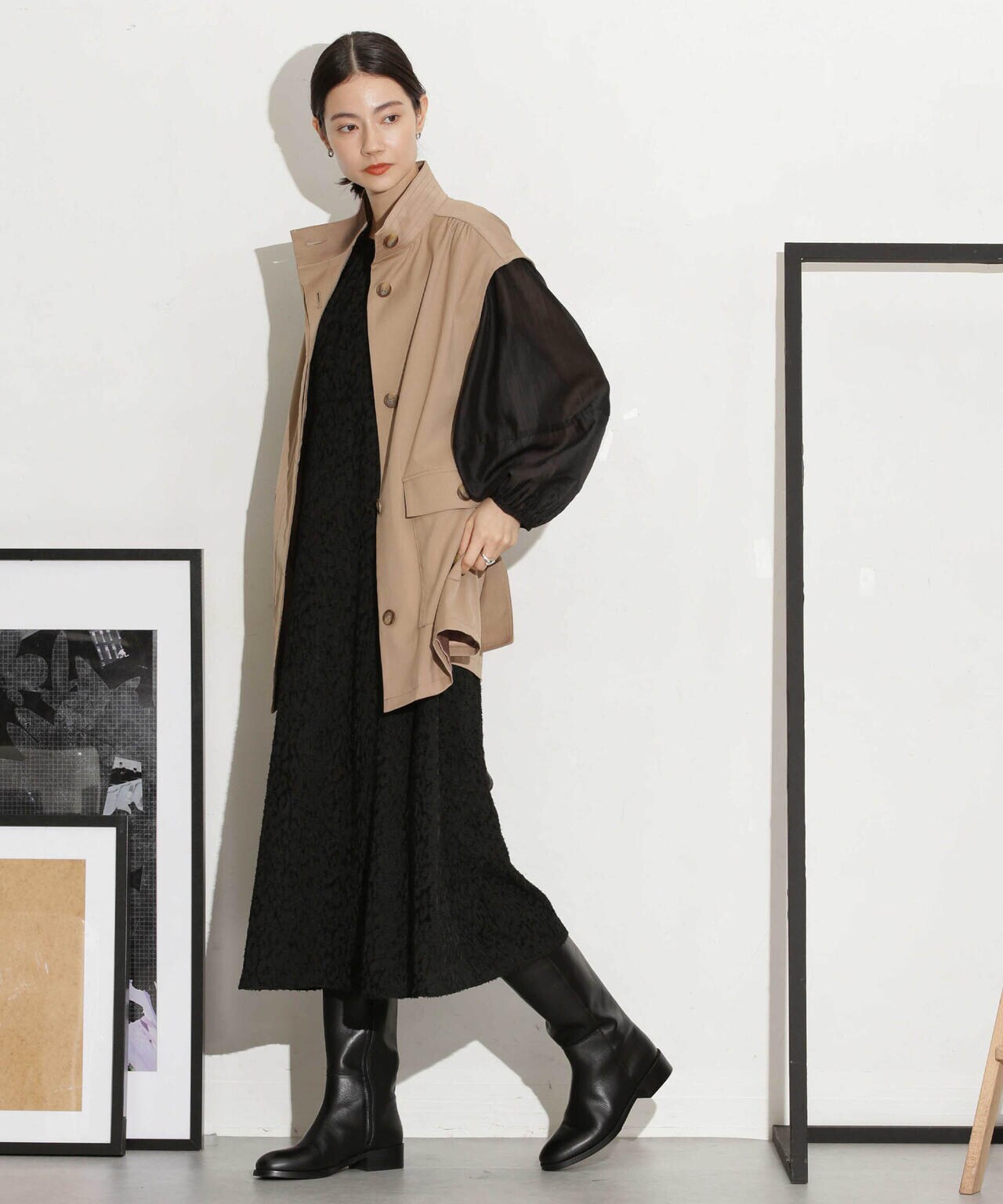 ベルト付きスタンドベスト 6693216303