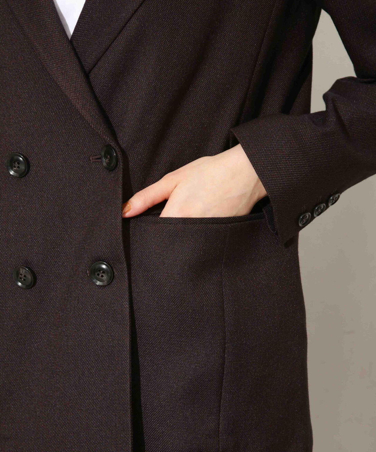 ツイードダブルジャケット(セットアップ可) 6693216307