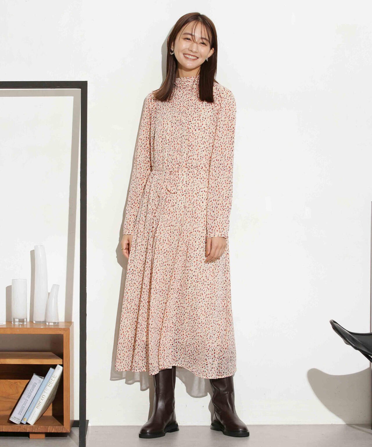 フィルムドットシフォンタックワンピース 6693219320