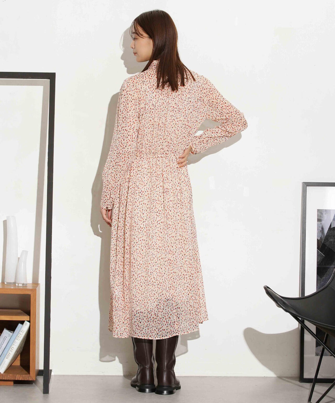 フィルムドットシフォンタックワンピース 6693219320