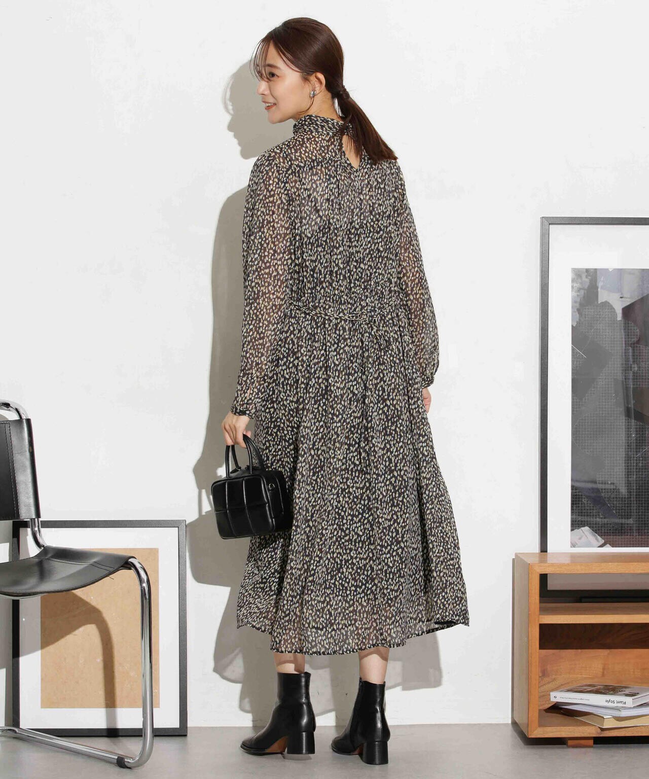 フィルムドットシフォンタックワンピース 6693219320