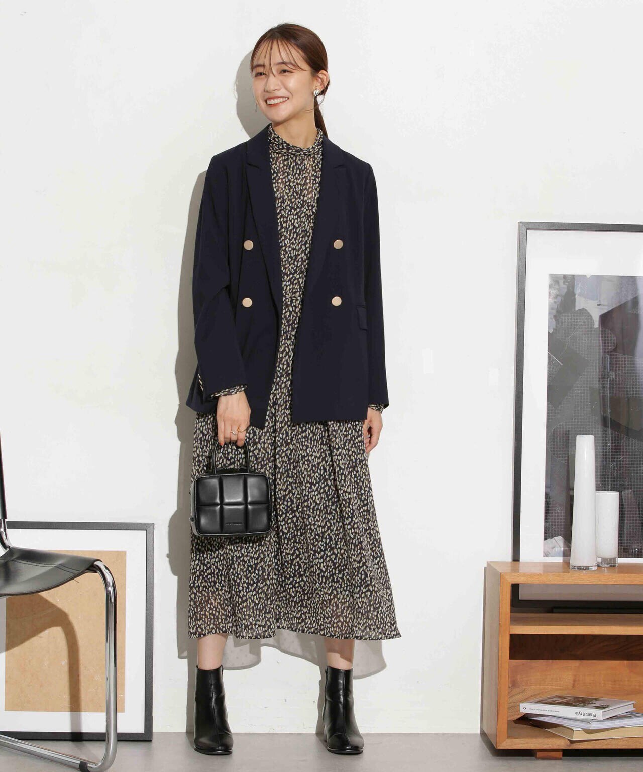 フィルムドットシフォンタックワンピース 6693219320