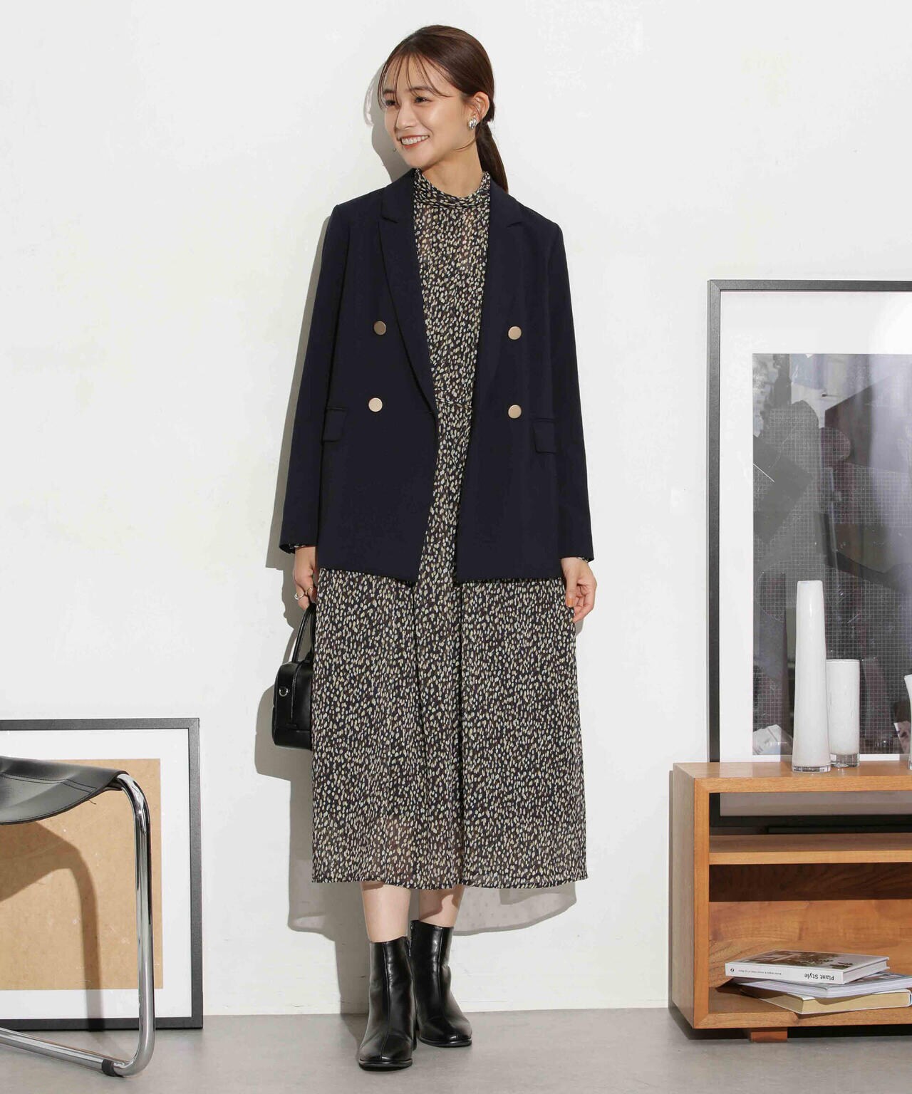 フィルムドットシフォンタックワンピース 6693219320