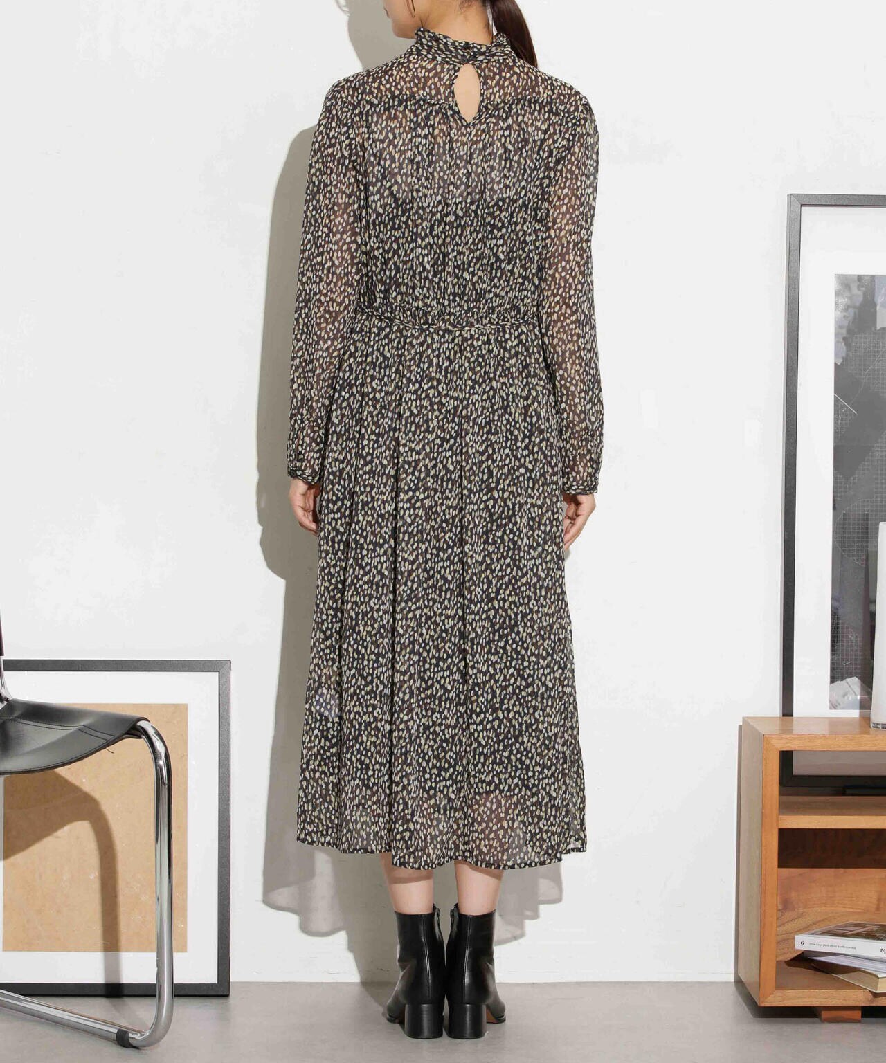 フィルムドットシフォンタックワンピース 6693219320