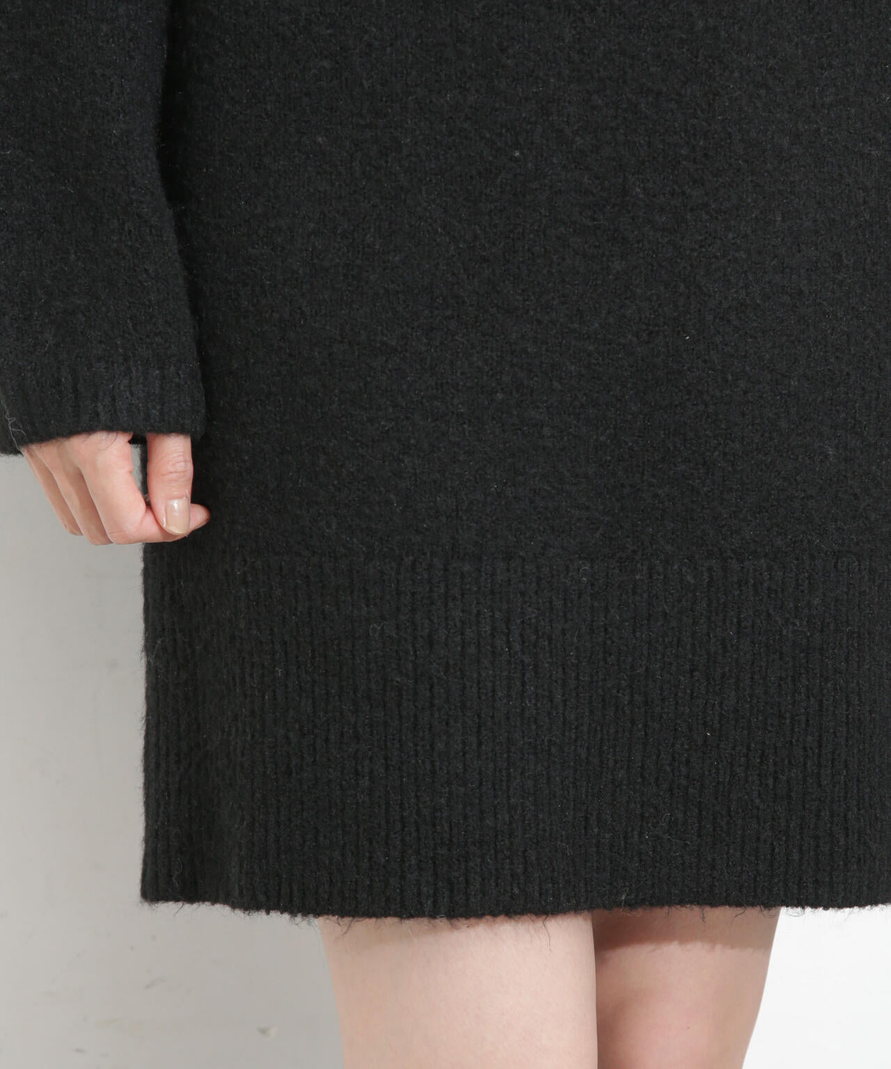 求心編みタートルニットワンピース 6693219331