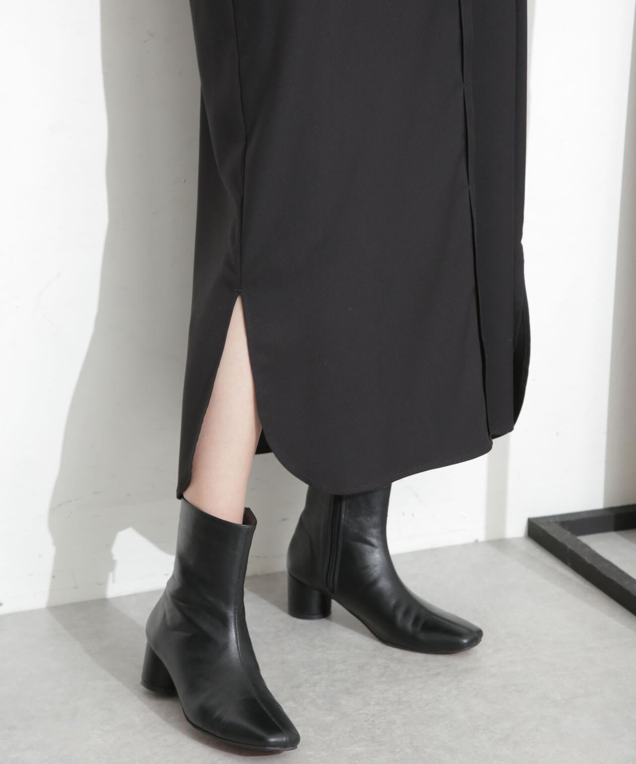 シャツワンピース+ニットベストセット 6693219332