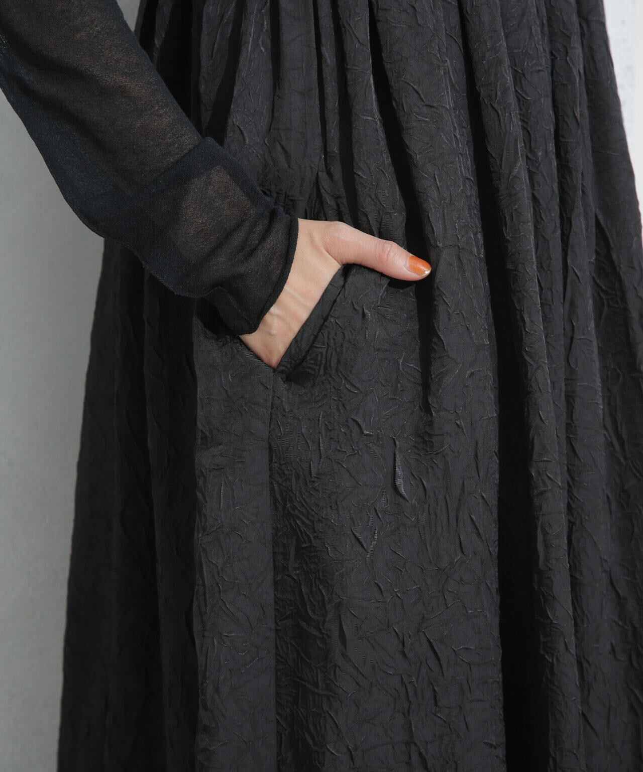 キャッチワッシャーツイルキャミワンピ―ス 6693219333