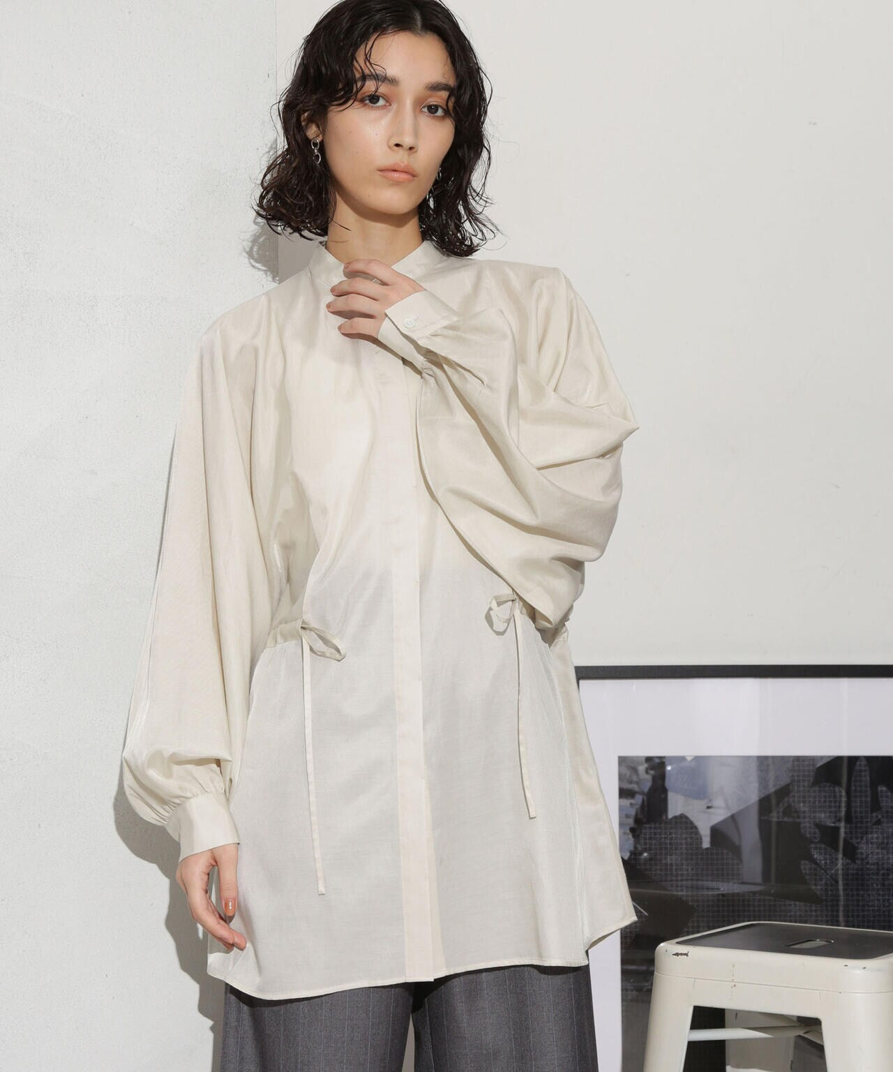 キュプラコットン ドルマンブラウス(セットアップ可) 6693220305