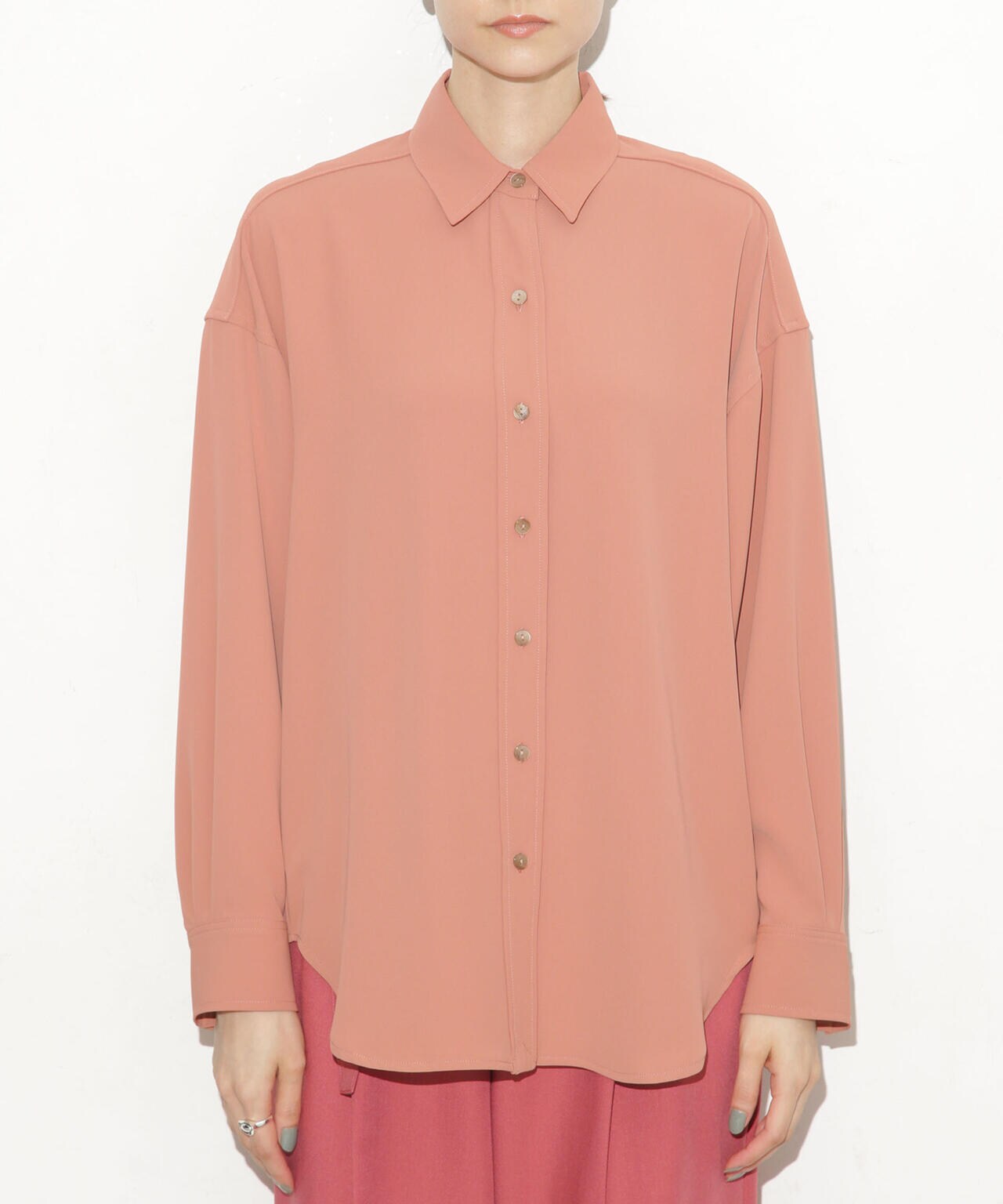 バッククロスドレープシャツ 6693220309