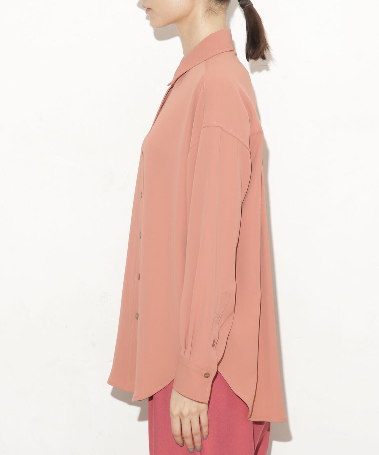 バッククロスドレープシャツ 6693220309