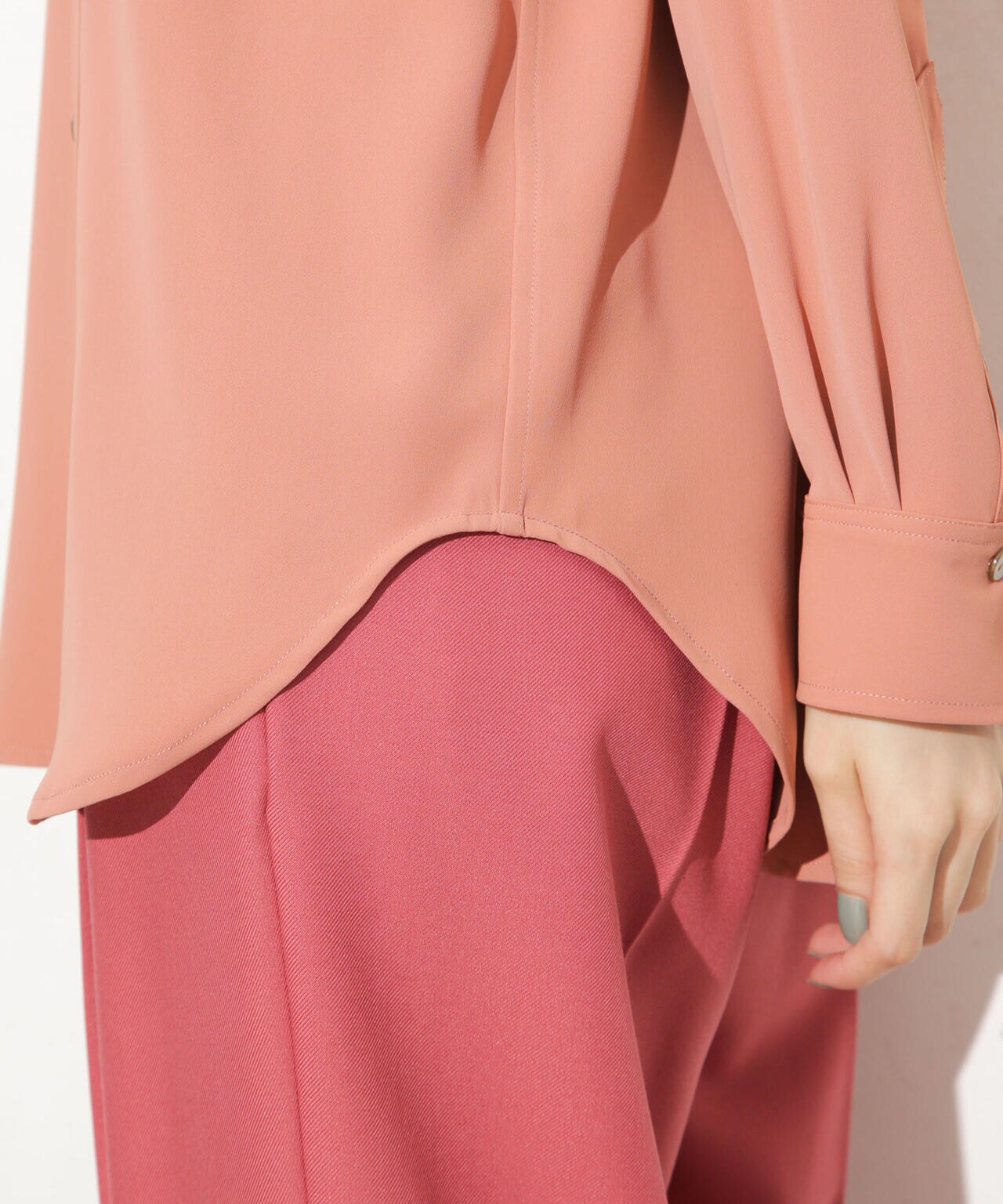 バッククロスドレープシャツ 6693220309