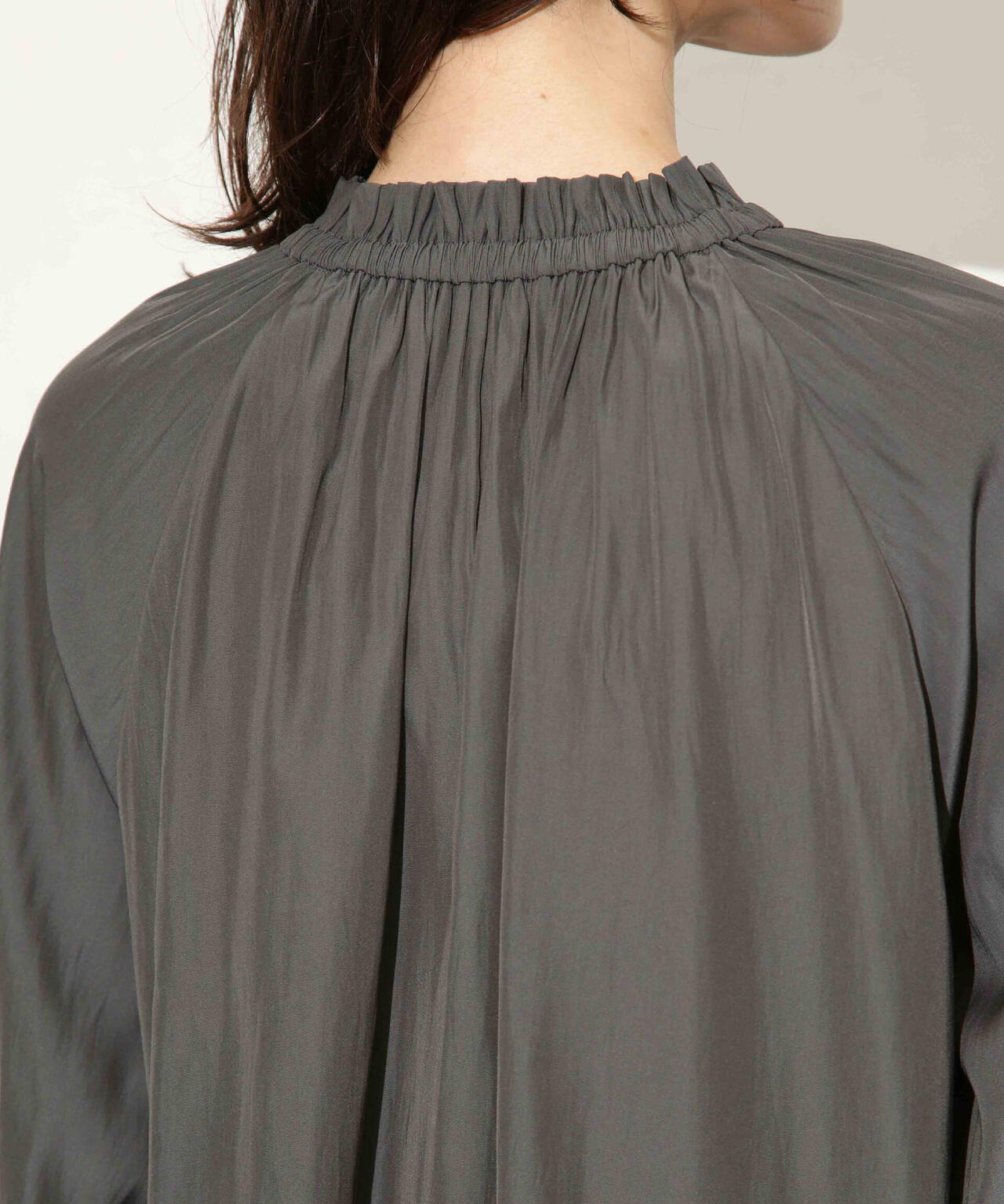 ギャザーネックボウタイブラウス 6693220318