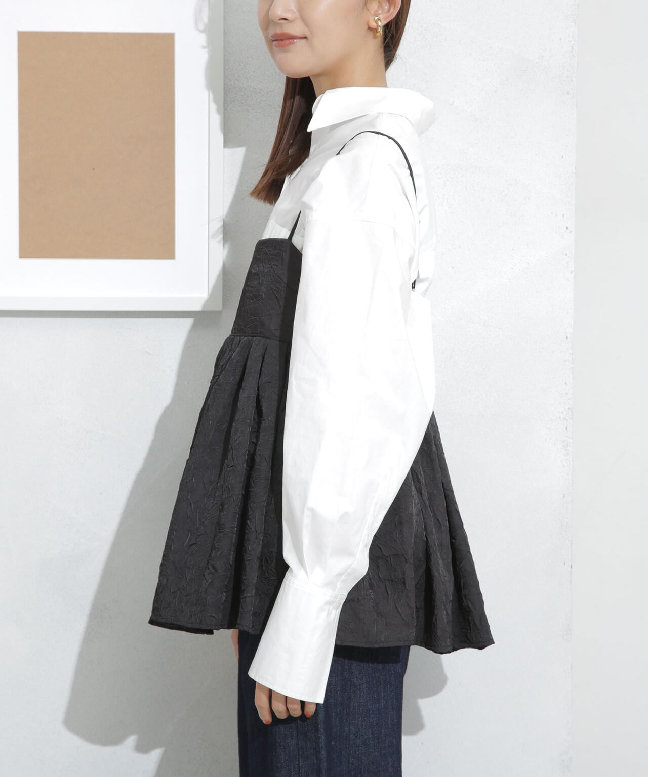 キャッチワッシャーツイルキャミブラウス 6693221304