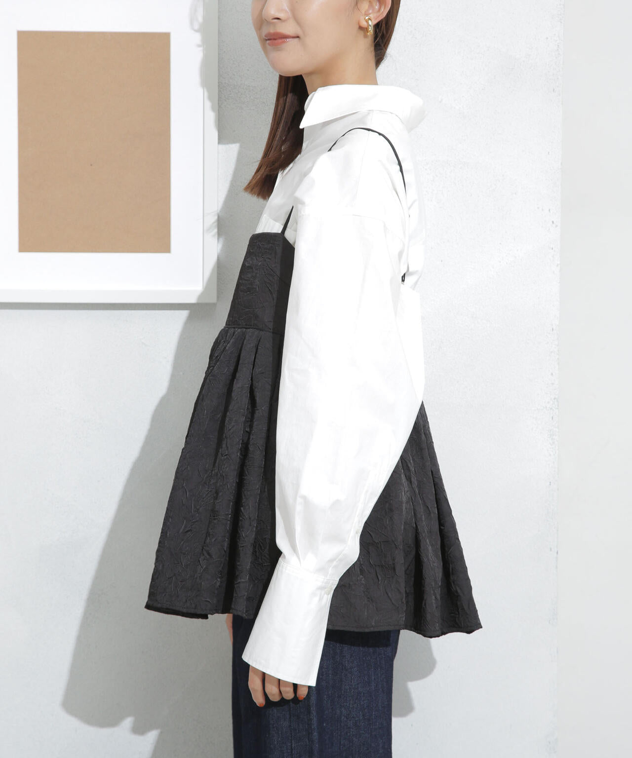 キャッチワッシャーツイルキャミブラウス 6693221304