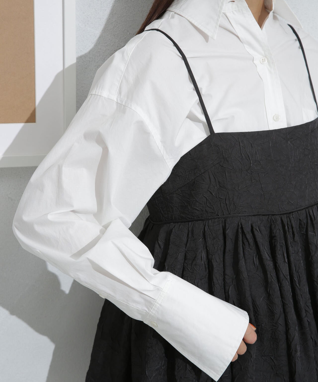 キャッチワッシャーツイルキャミブラウス 6693221304