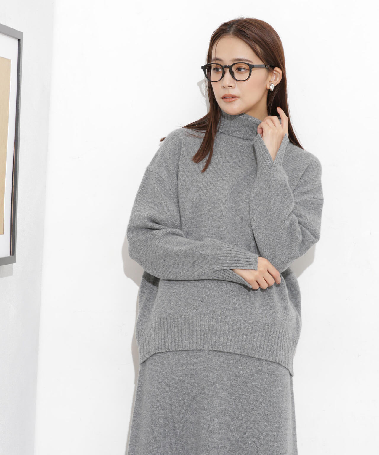 MUSIC ウールカシミヤタートルネックニット(セットアップ可) 6693222301