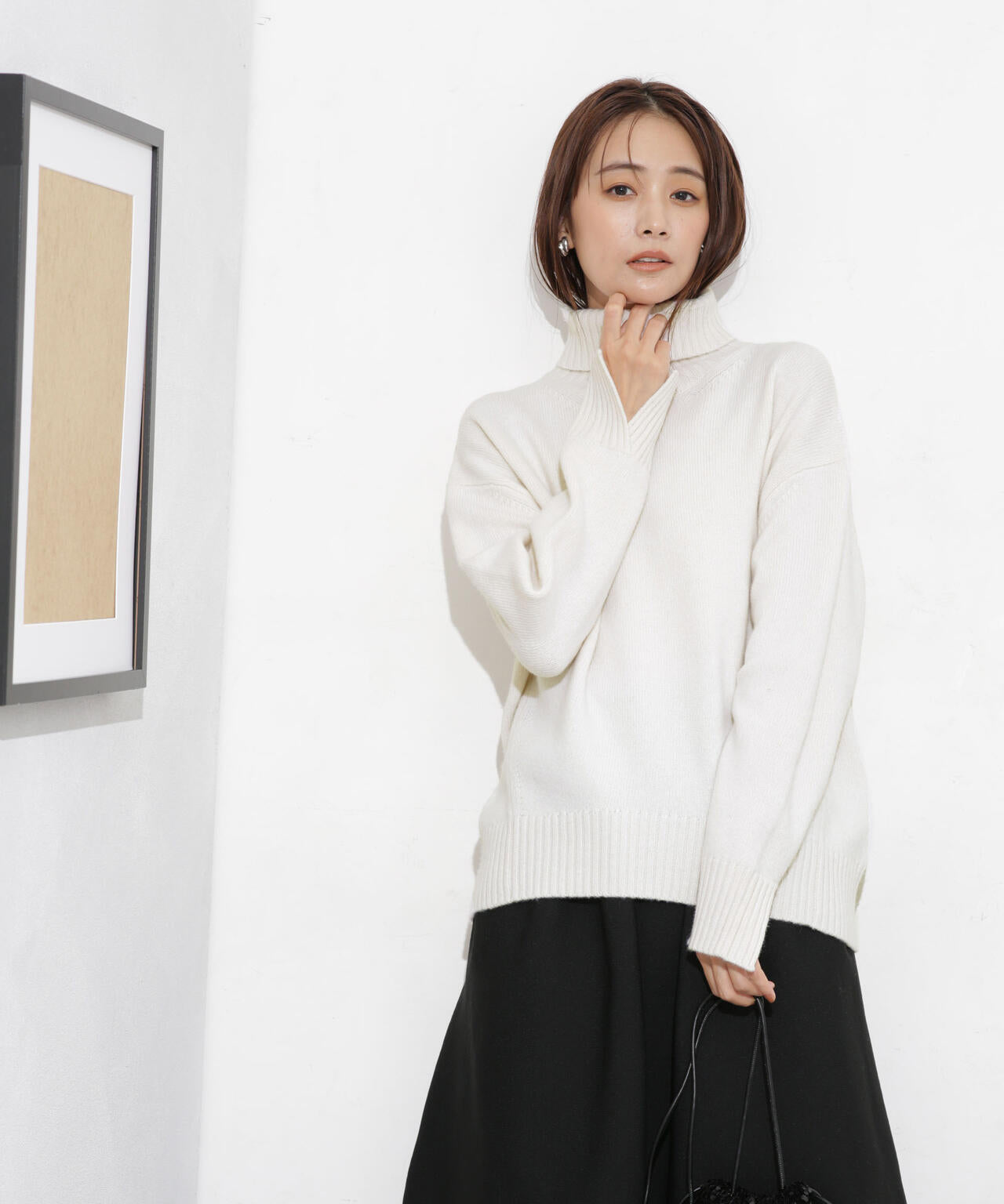 MUSIC ウールカシミヤタートルネックニット(セットアップ可) 6693222301