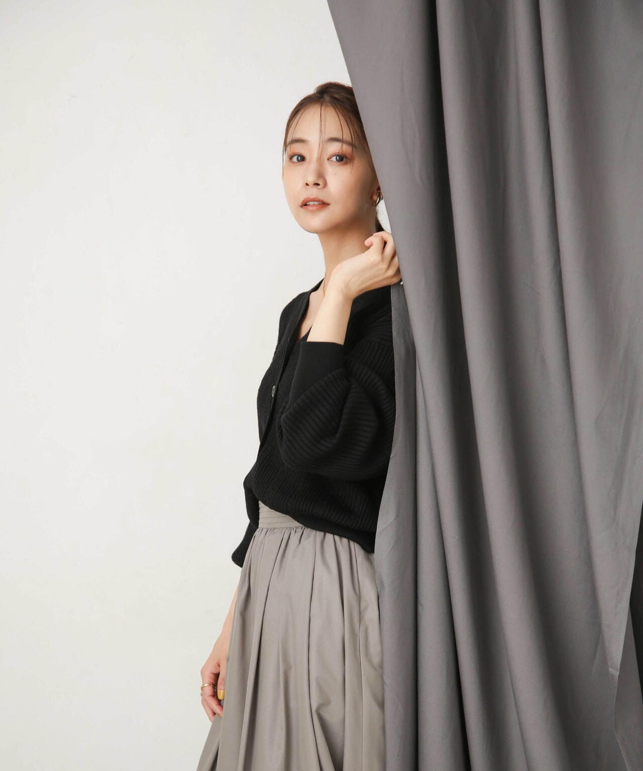 毛玉レスニットリブケーブルカーディガン 6693222305