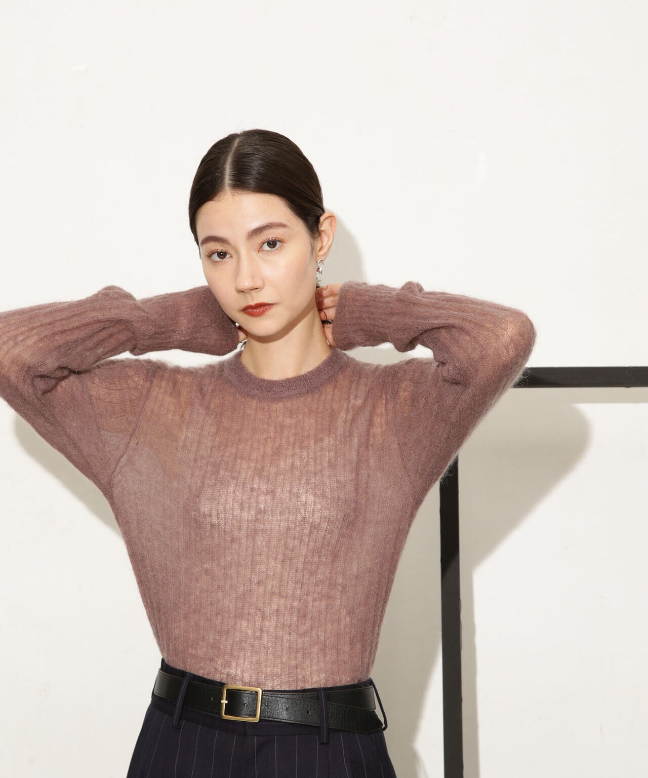 シアーモヘヤリブニットプルオーバー 6693222318