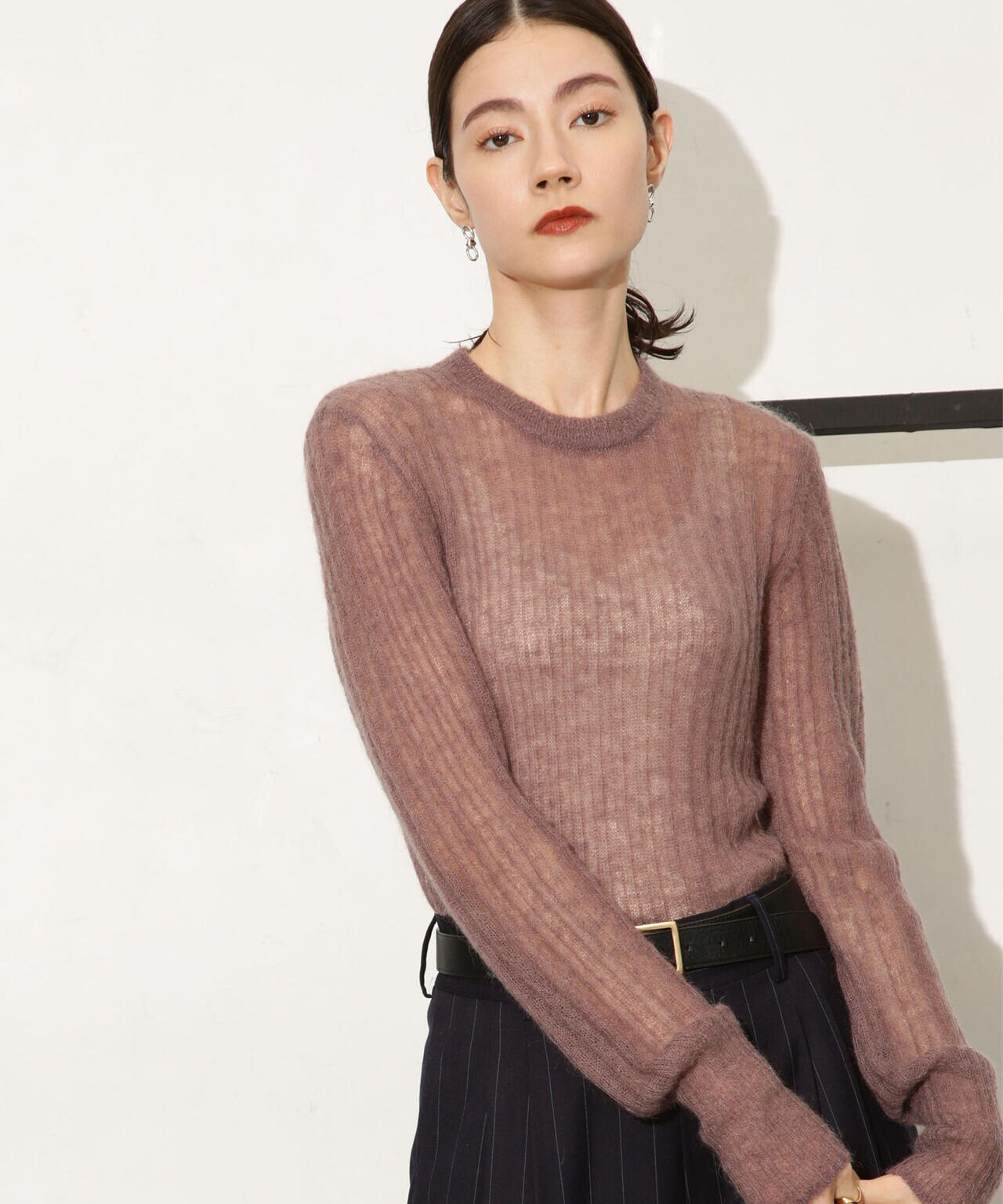 シアーモヘヤリブニットプルオーバー 6693222318