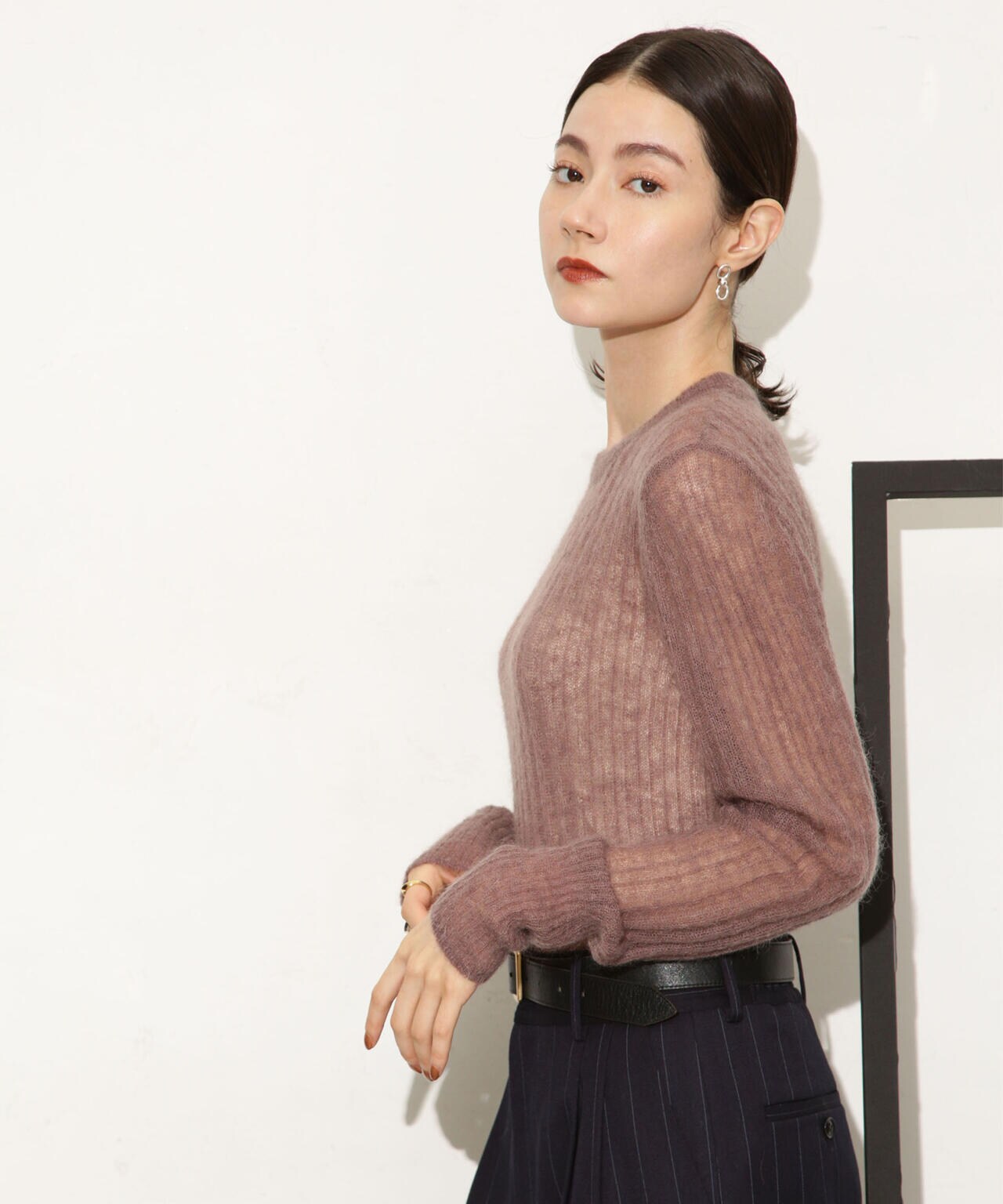 シアーモヘヤリブニットプルオーバー 6693222318