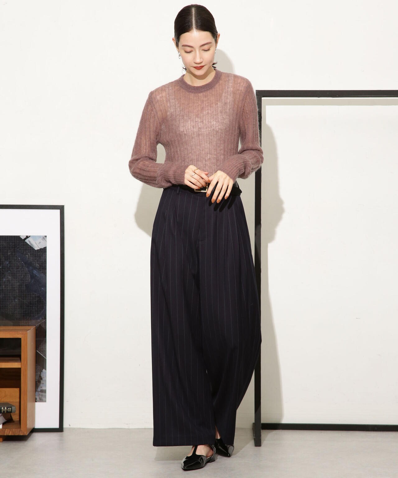 シアーモヘヤリブニットプルオーバー 6693222318