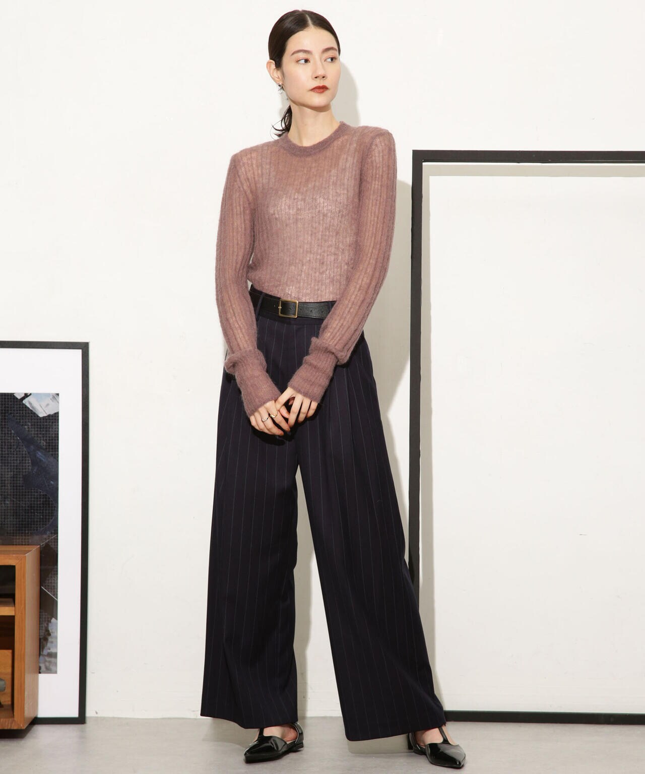 シアーモヘヤリブニットプルオーバー 6693222318