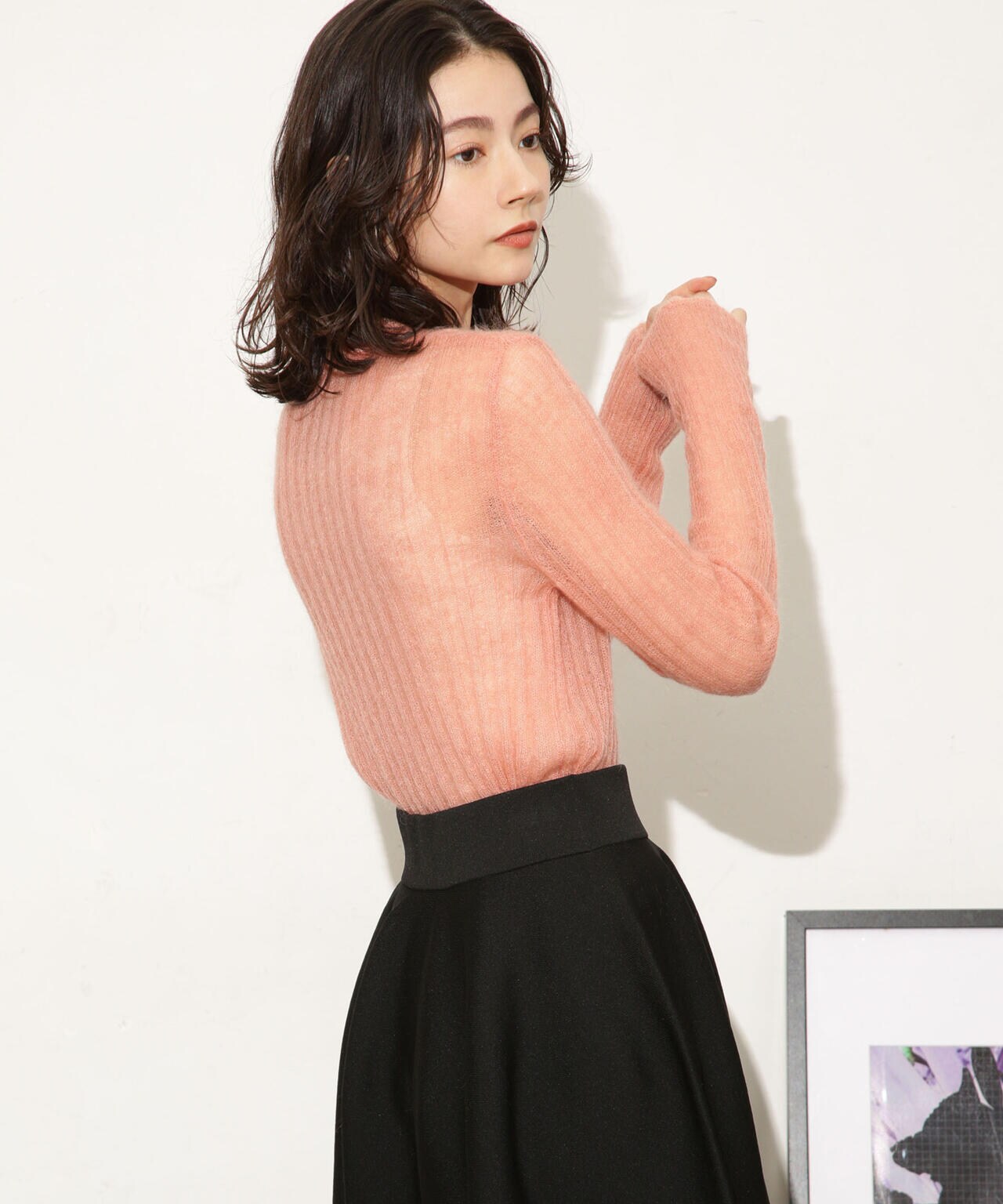 シアーモヘヤリブニットプルオーバー 6693222318