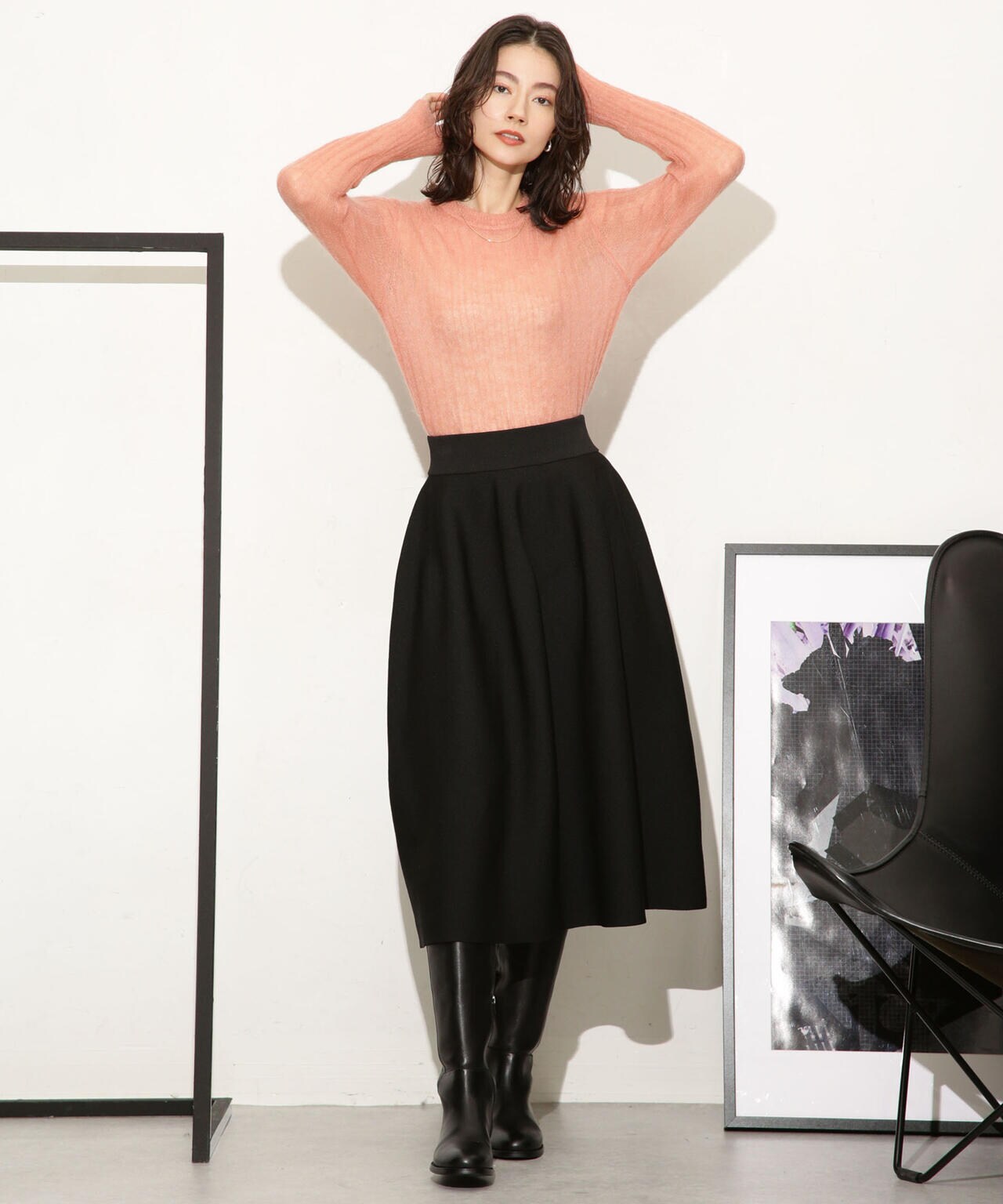 シアーモヘヤリブニットプルオーバー 6693222318