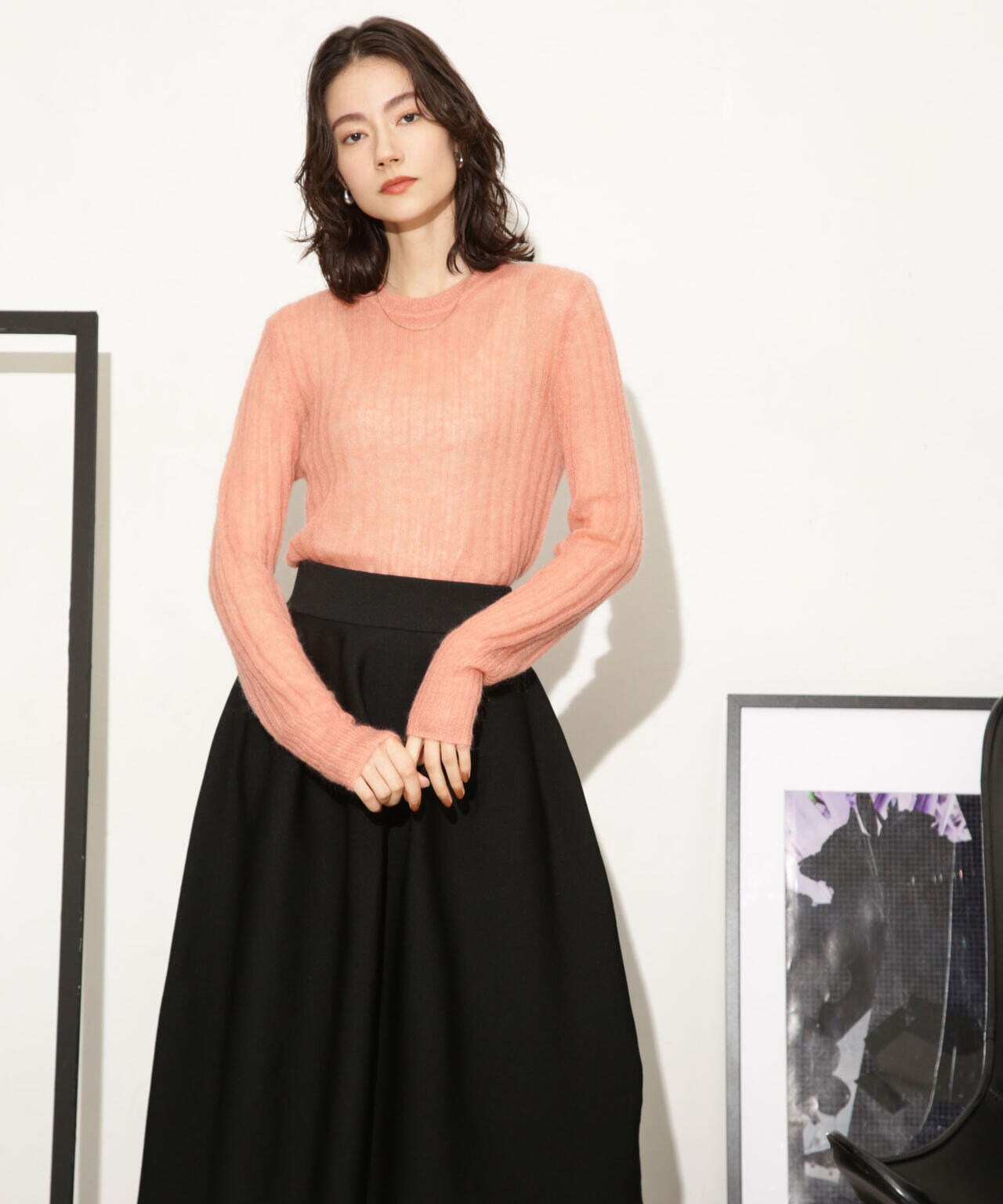 シアーモヘヤリブニットプルオーバー 6693222318