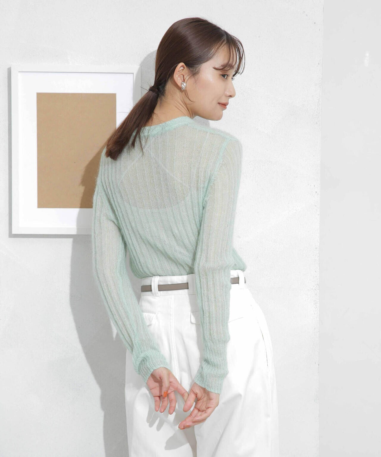 シアーモヘヤリブニットプルオーバー 6693222318