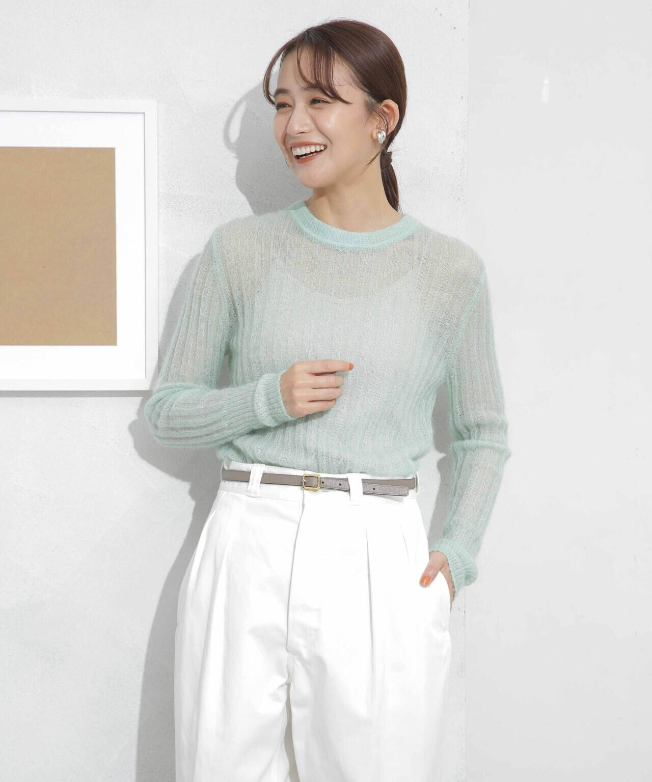 シアーモヘヤリブニットプルオーバー 6693222318