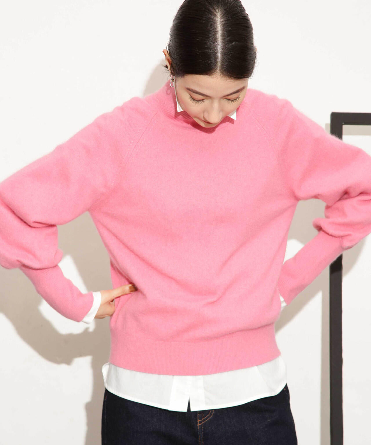 ヘアリーハイゲージフォルムスリーブニット 6693222320