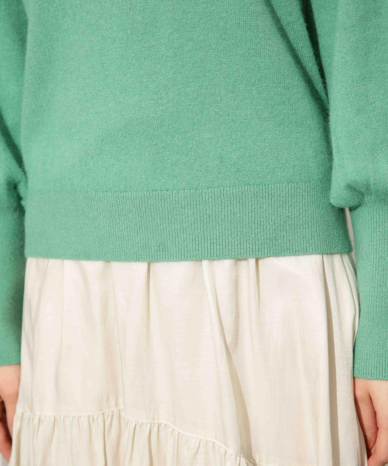 ヘアリーハイゲージフォルムスリーブニット 6693222320