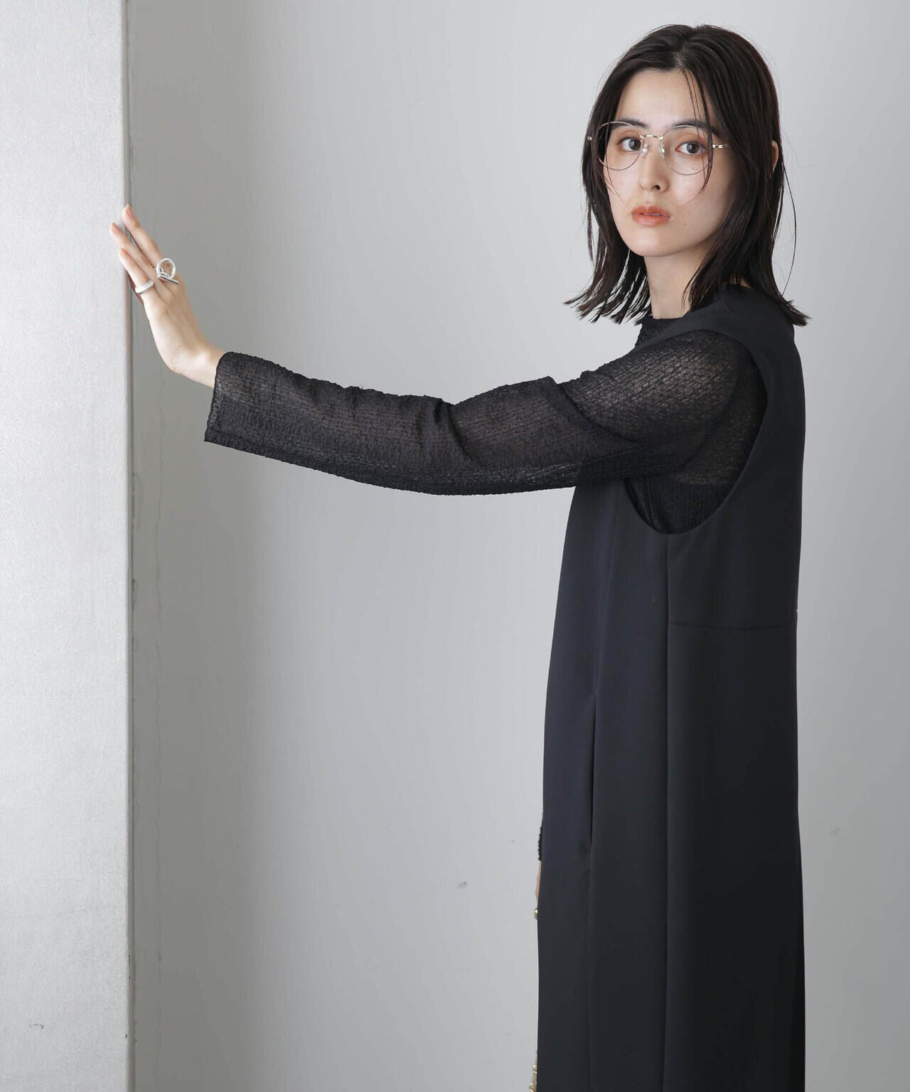 シャーリングレースカットトップス 6693223302