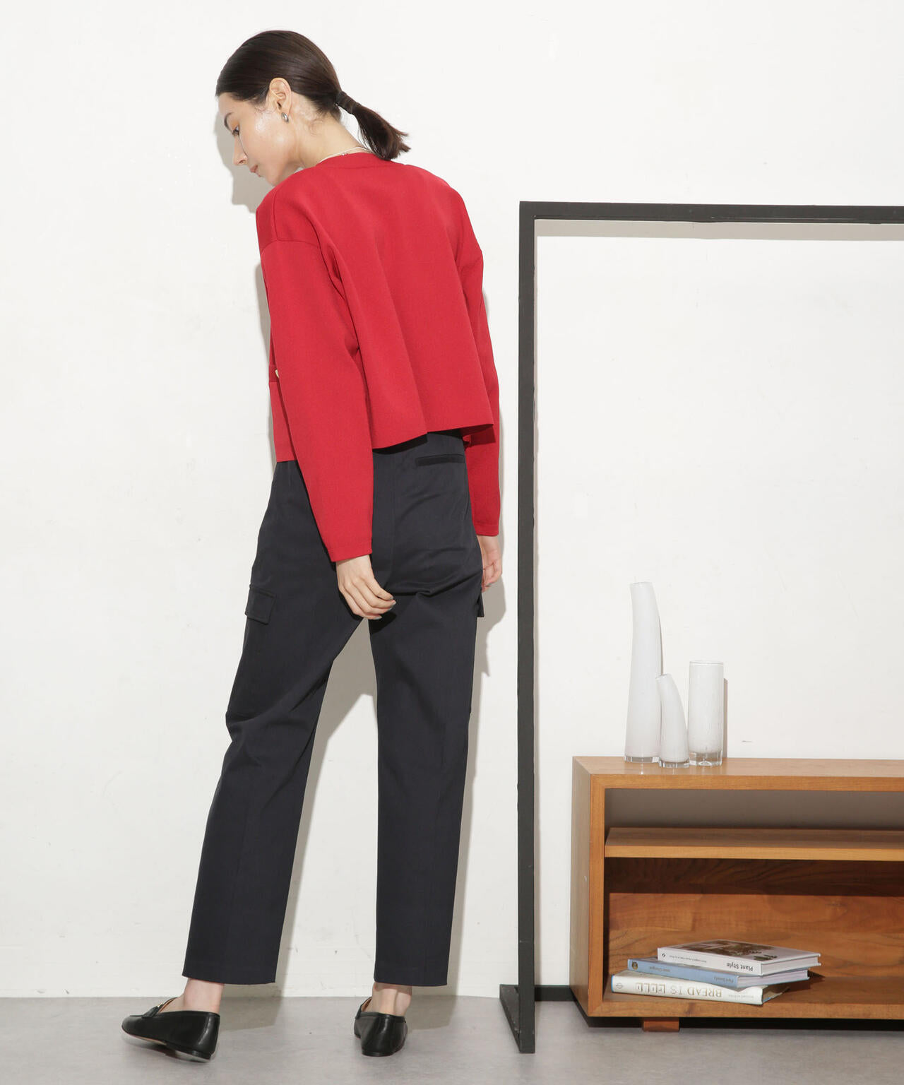 コットンサテンカーゴパンツ 6693227302