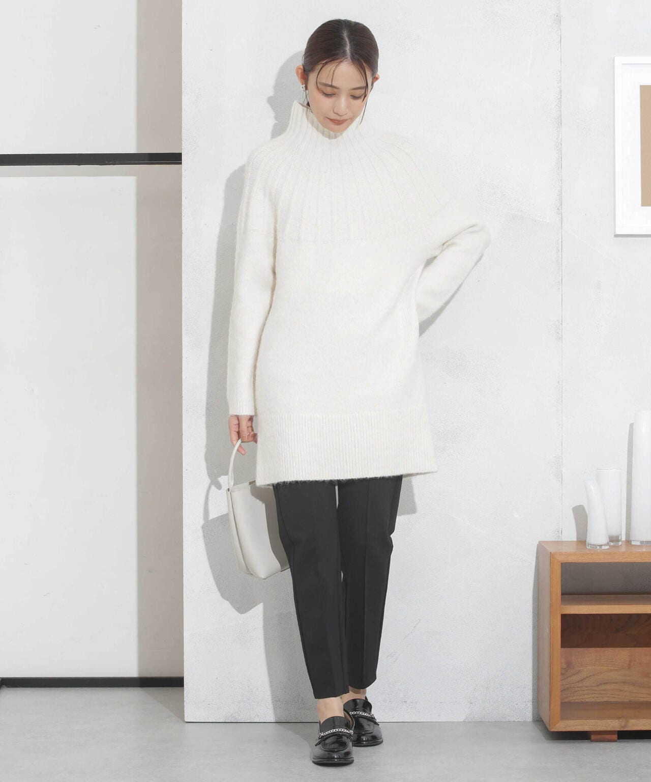 センタータックジャージースリムパンツ 6693227308