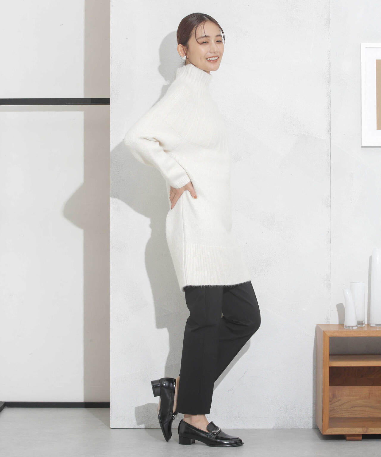 センタータックジャージースリムパンツ 6693227308