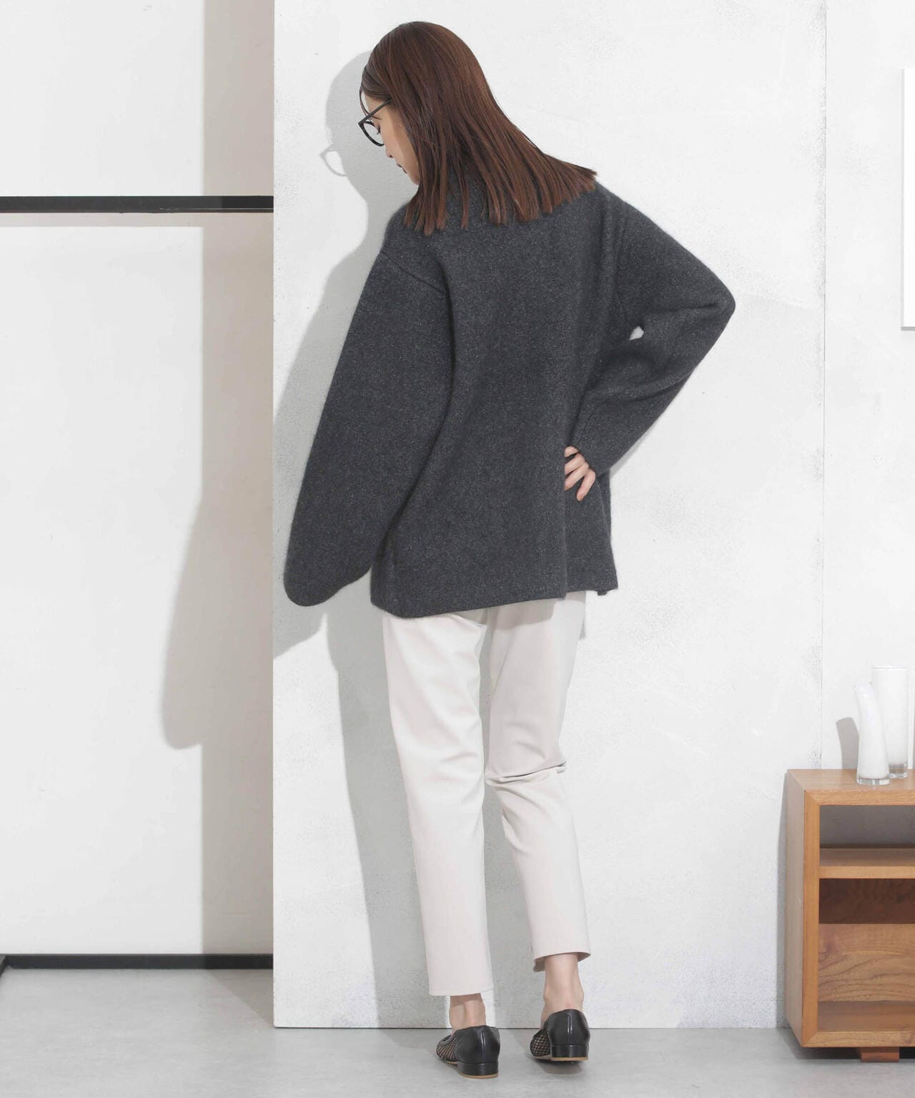 センタータックジャージースリムパンツ 6693227308