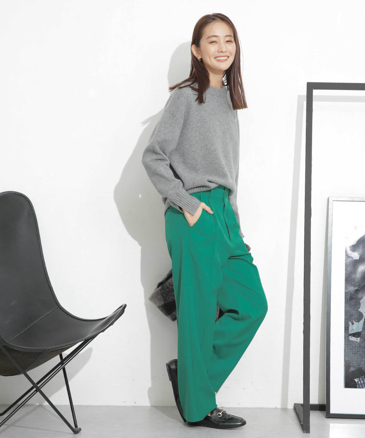 タックテーパードパンツ 6693227309