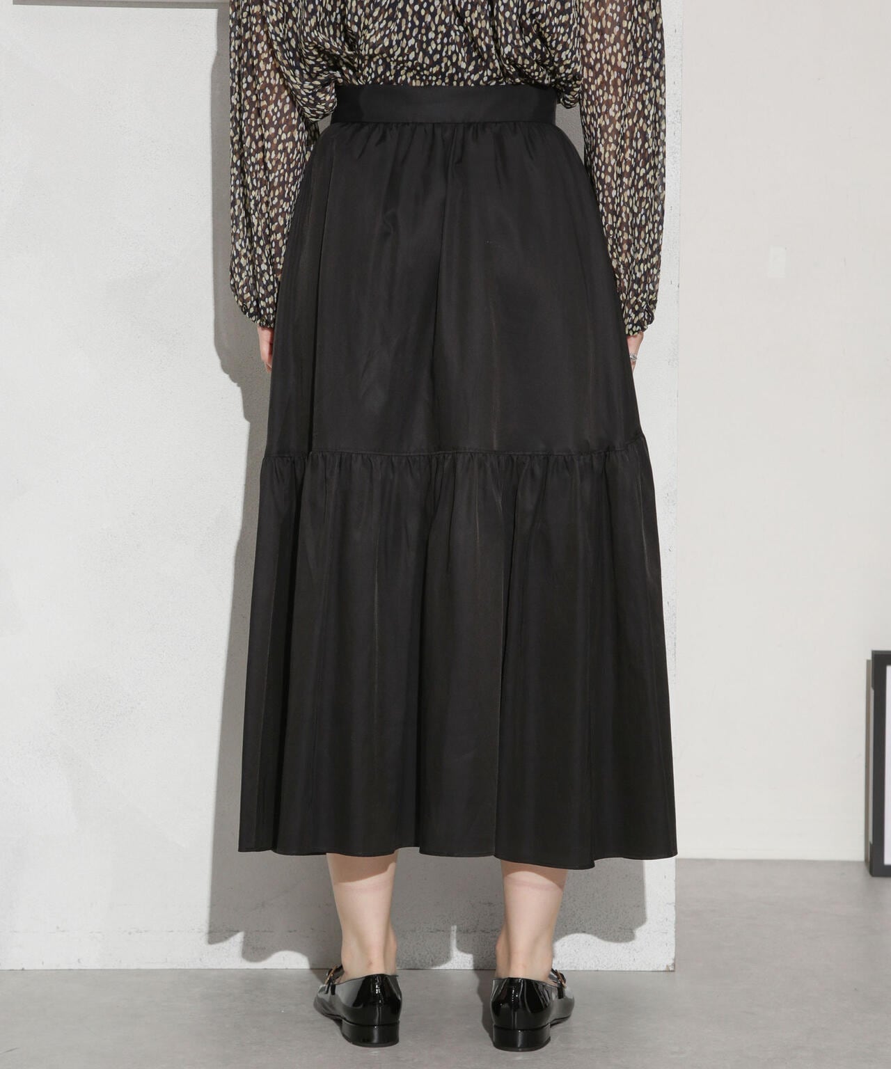 キュプラコットン ギャザースカート(セットアップ可) 6693230314