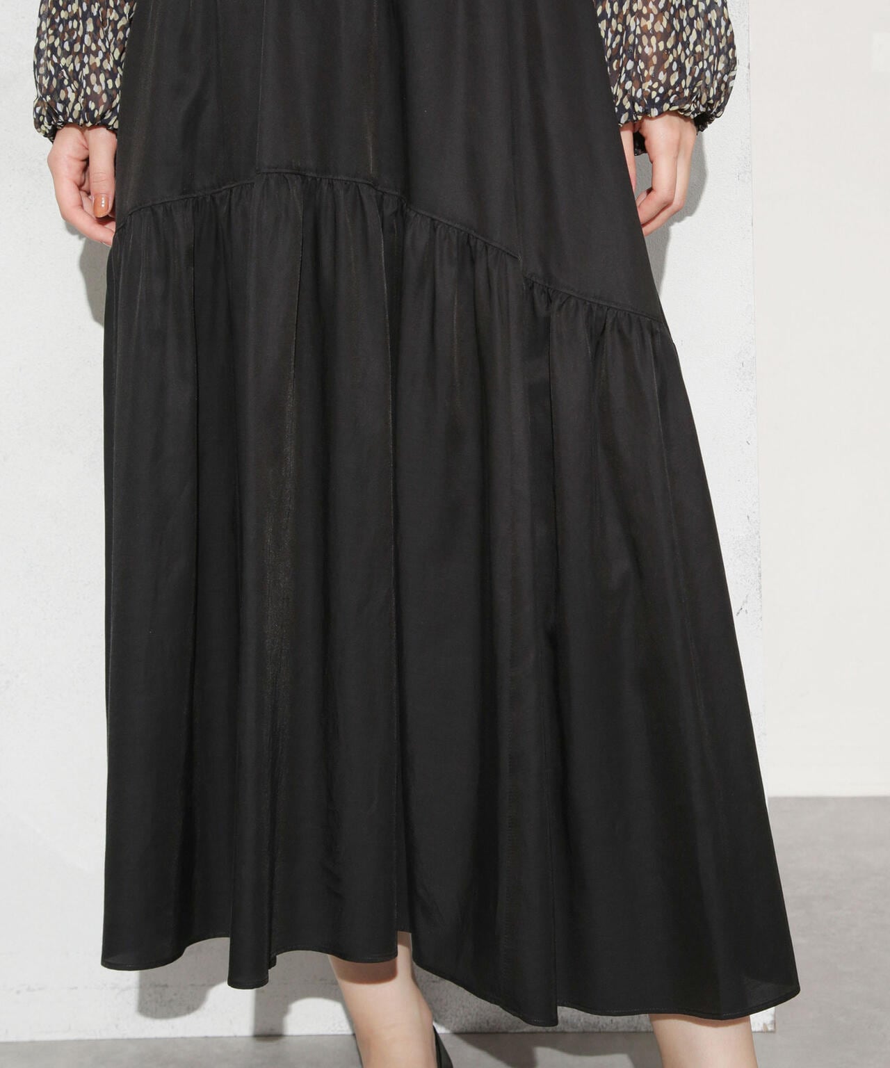 キュプラコットン ギャザースカート(セットアップ可) 6693230314