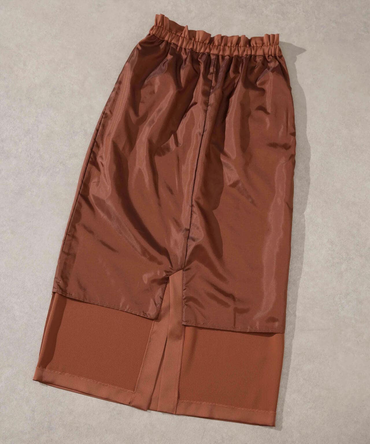 マットサテンIラインスカート 6693230319