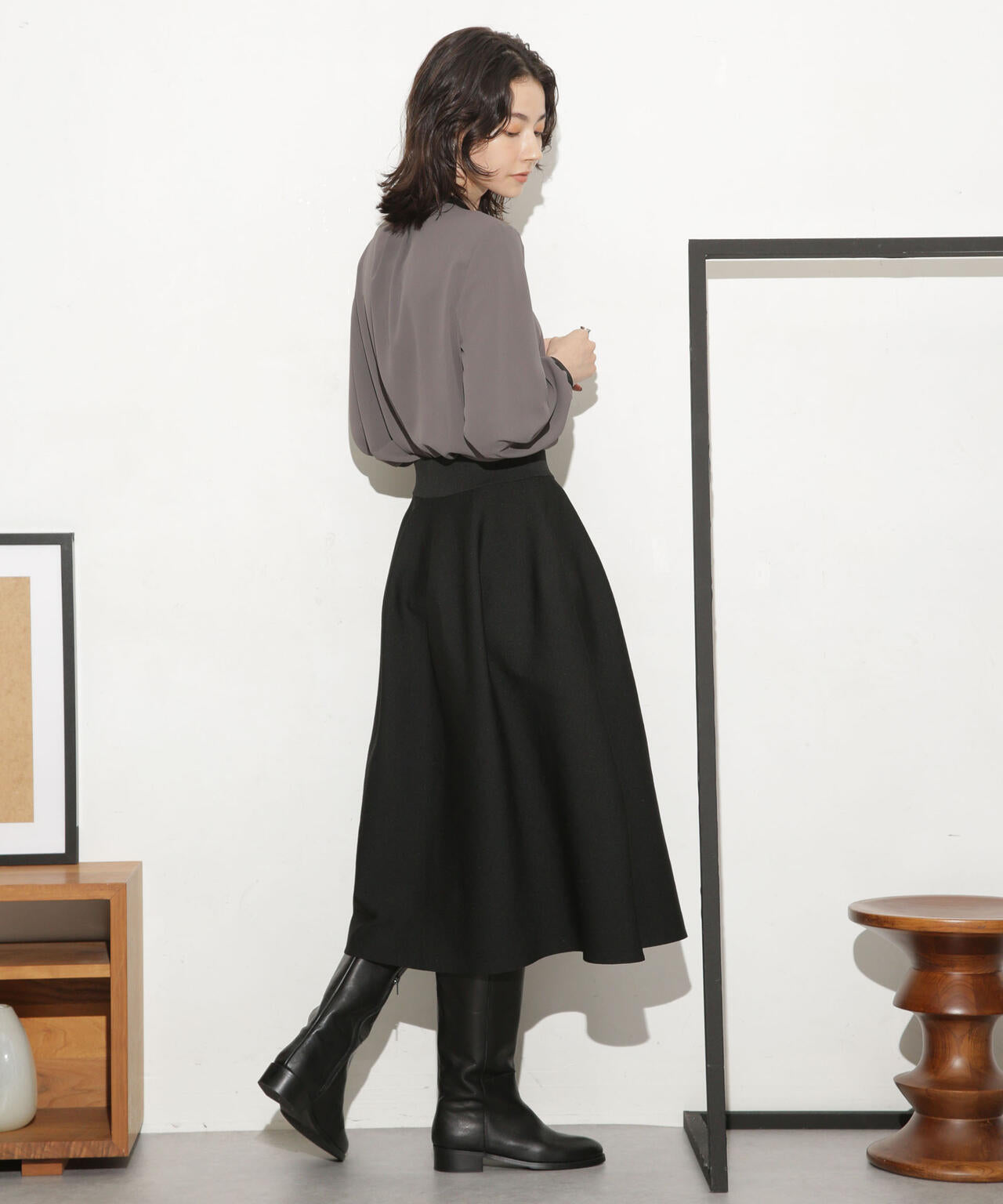 総針ボリュームフレアスカート(セットアップ可) 6693230321