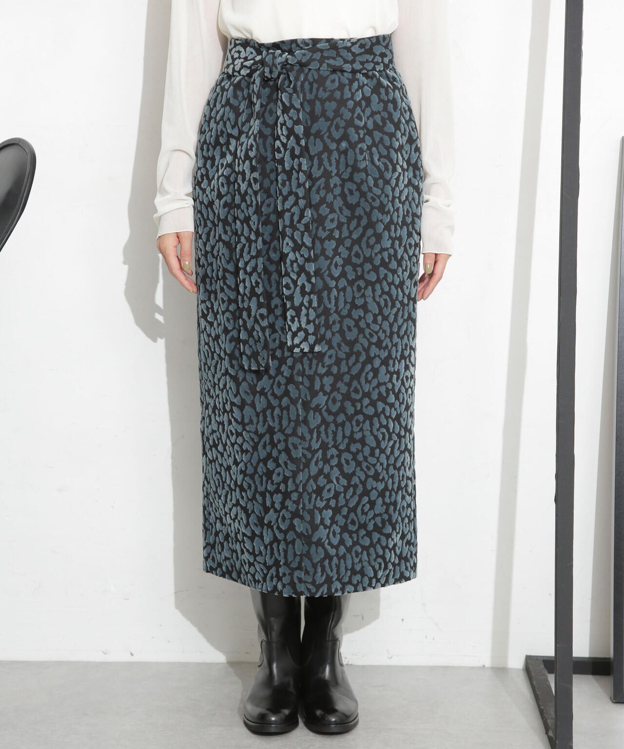レオパードフロッキースカート 6693230326
