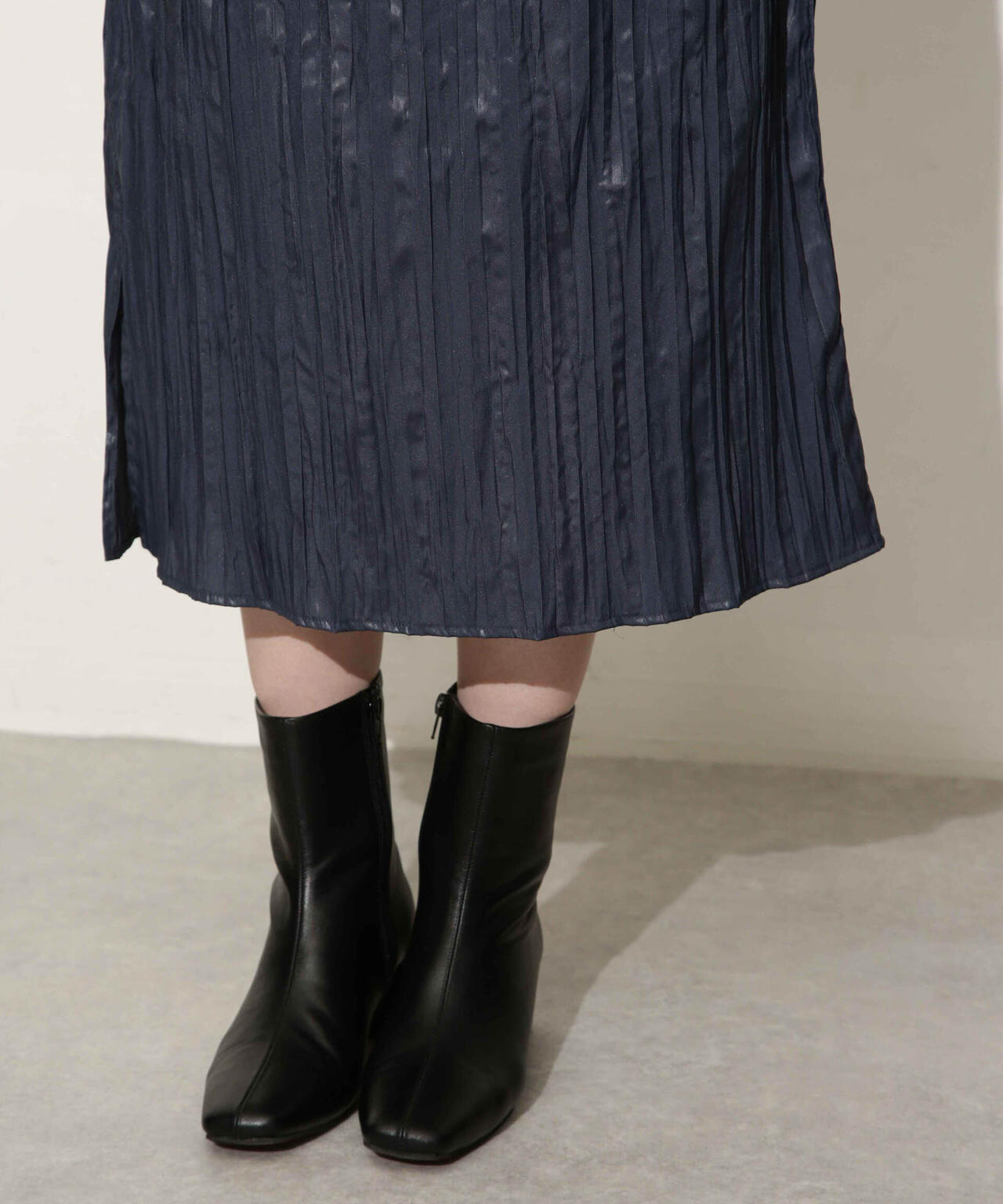 チンツサテンティアードプリーツスカート(セットアップ可) 6693230327