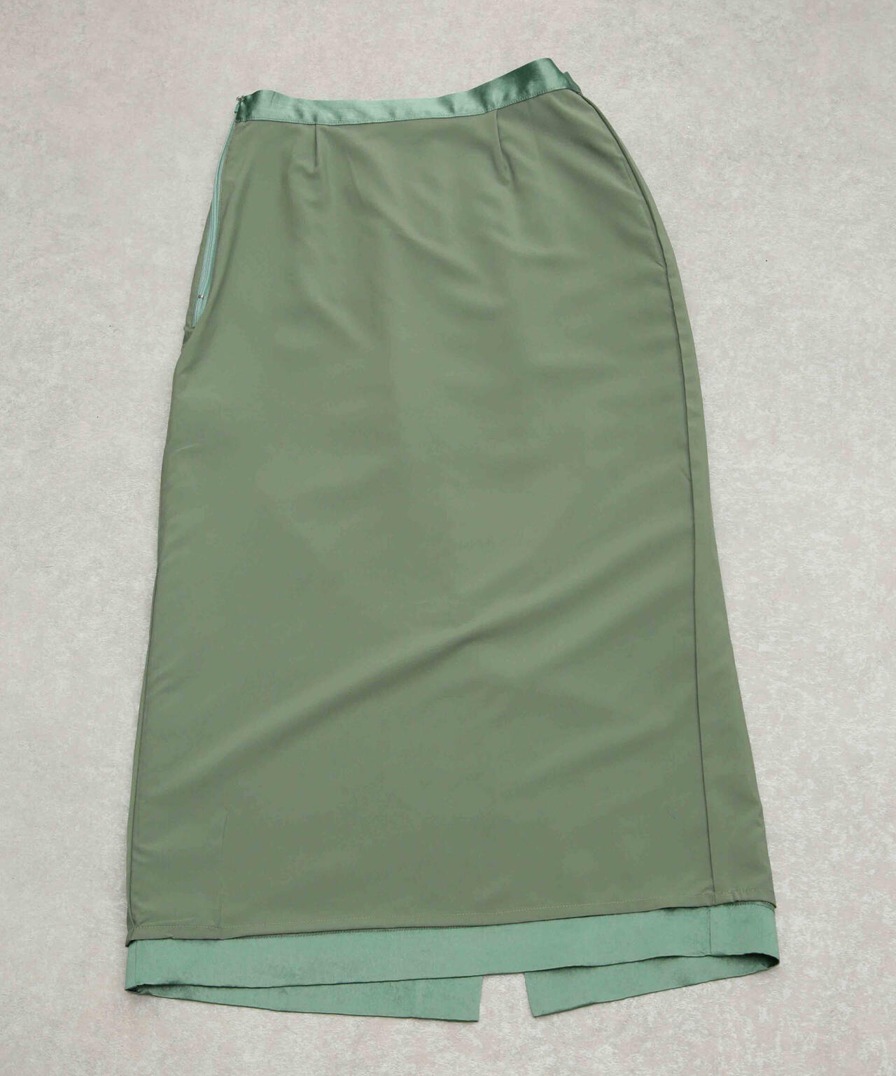 ヘビーサテンIラインスカート 6693230328