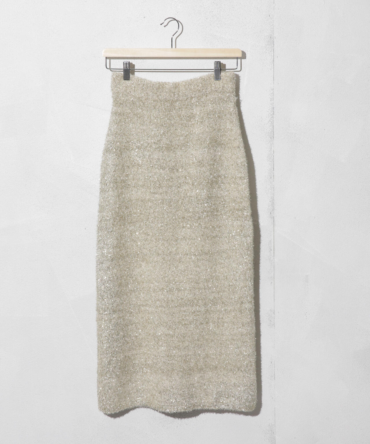 ラメシャギーニットスカート 6693230330