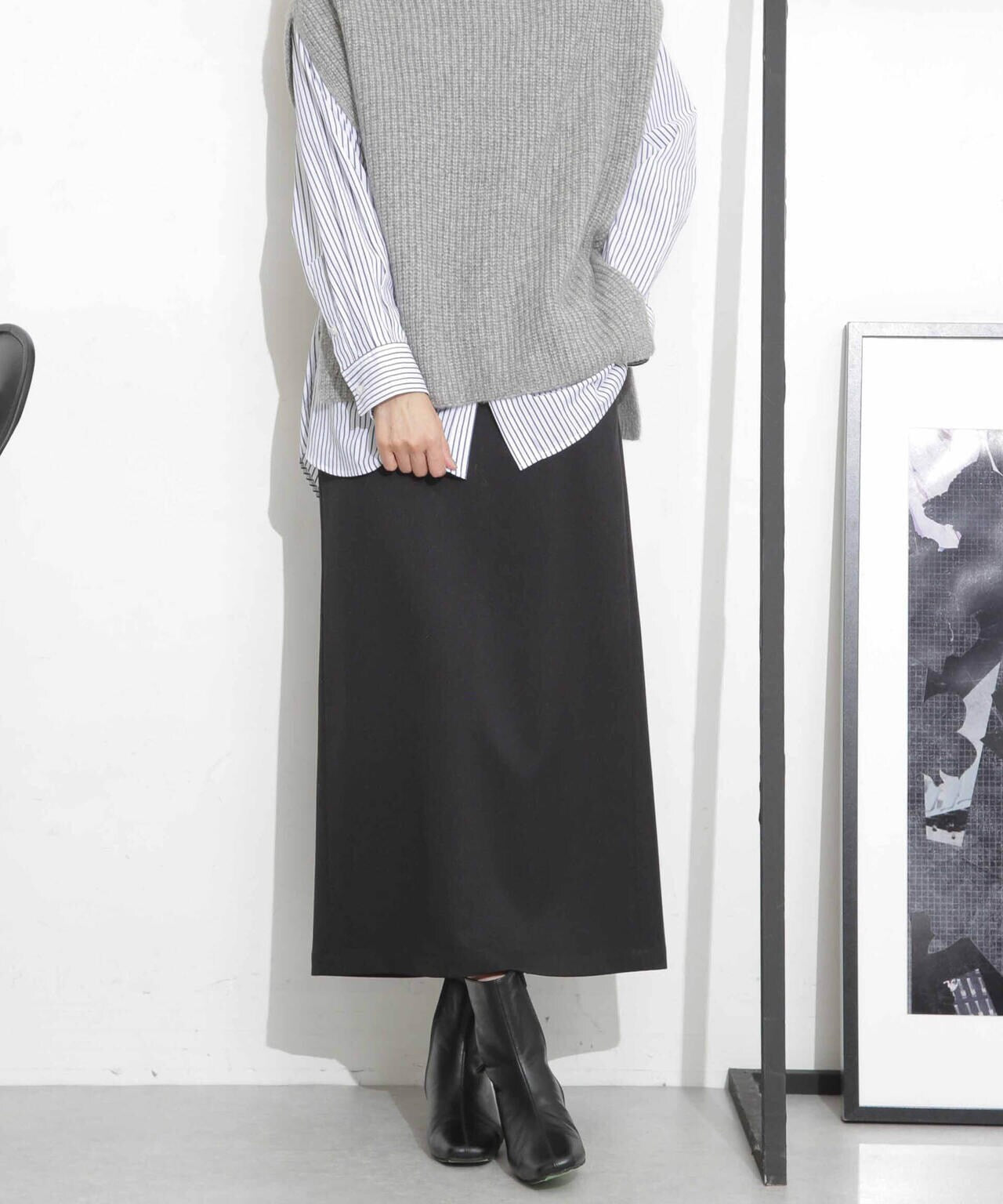 スリットストレートスカート 6693230335