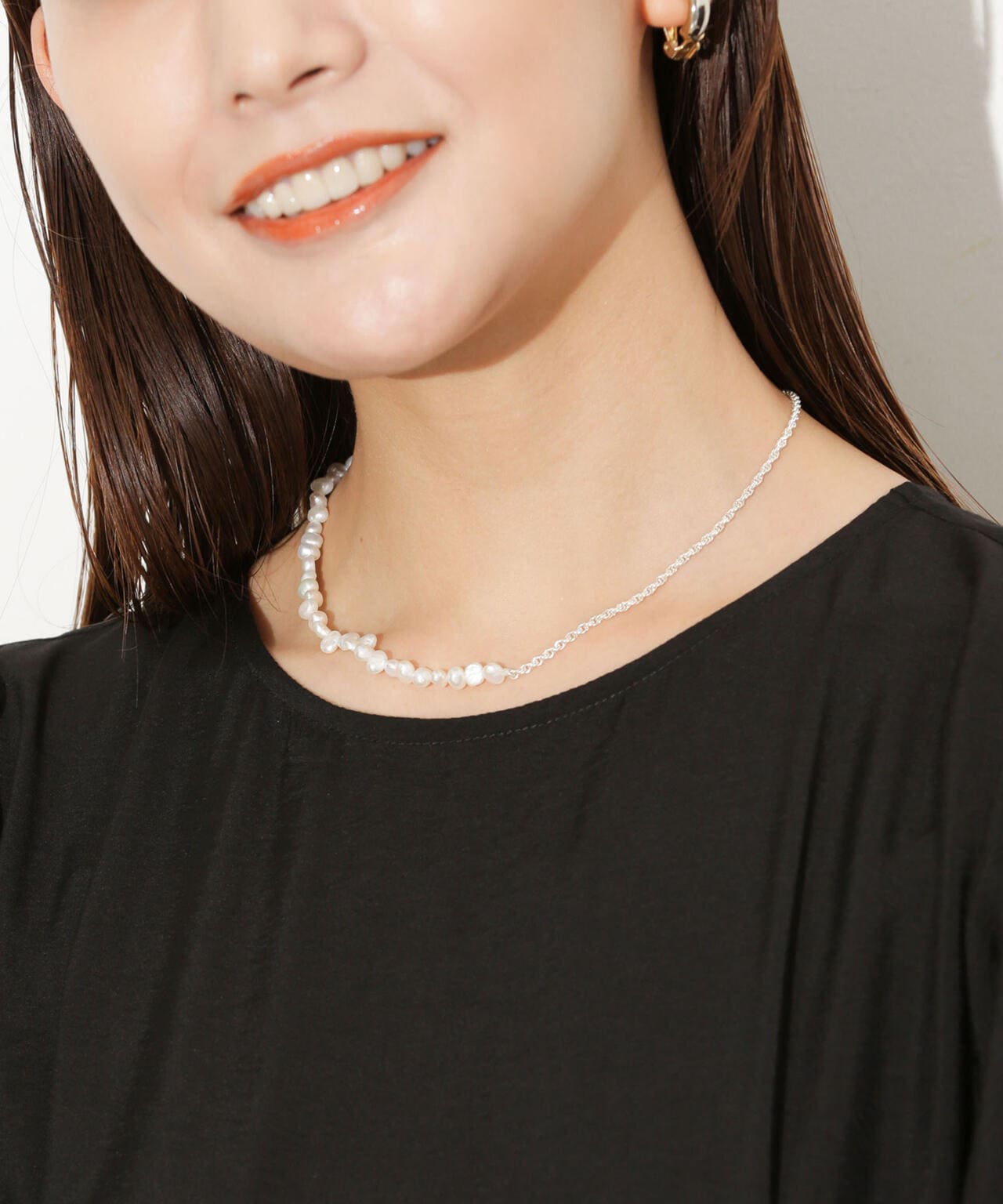 バロックパール×チェーンネックレス 6693246300